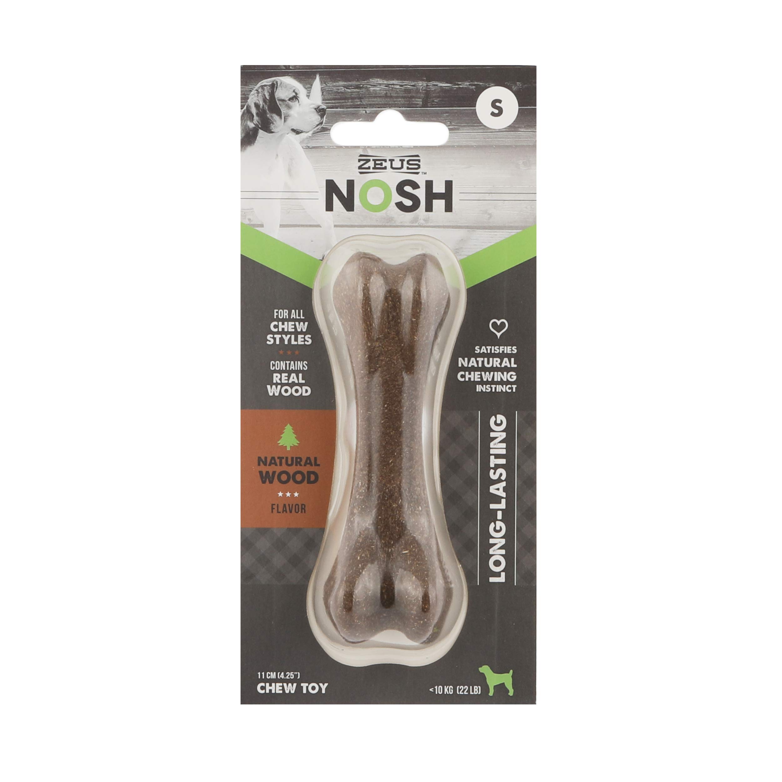 Zeus Nosh Nylon & Wood Chew Bone Small