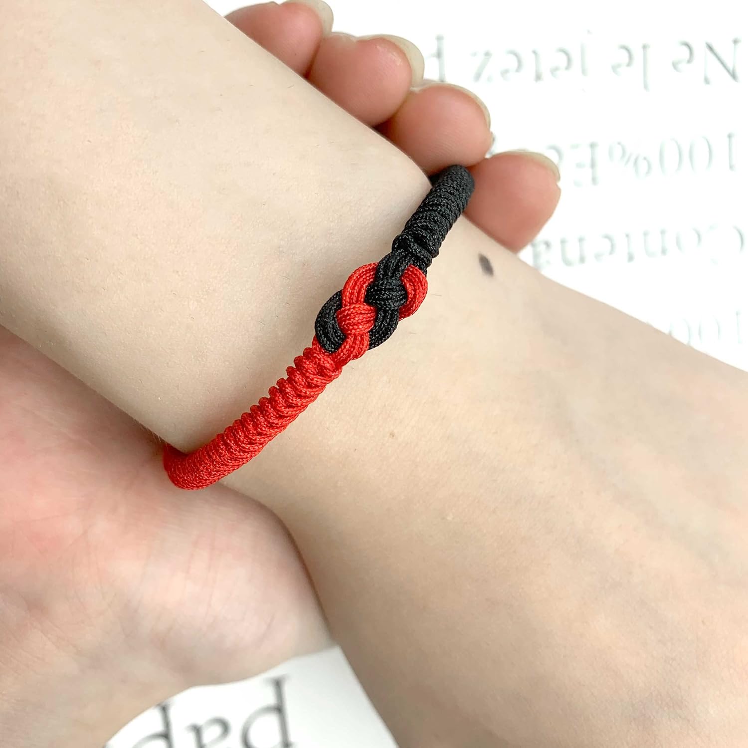 LAMIBEE Infinity Love Multicolor Bracelet for Men Women, Tibetan Lucky Amulet Knot Bracelet, Woven Thread String for Friend and Couple, Peace and Protection - Image 9