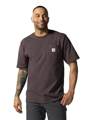 Carhartt Mens Loose Fit Heavyweight Short-Sleeve Pocket T-Shirt (Also Available in Big & Tall)