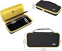 Vista 6 de Aproca Funda compatible con teclado inalámbrico mecánico Logitech POP Keys y teclado inalámbrico POP, teclado inalámbrico K2, bolsa de Negro