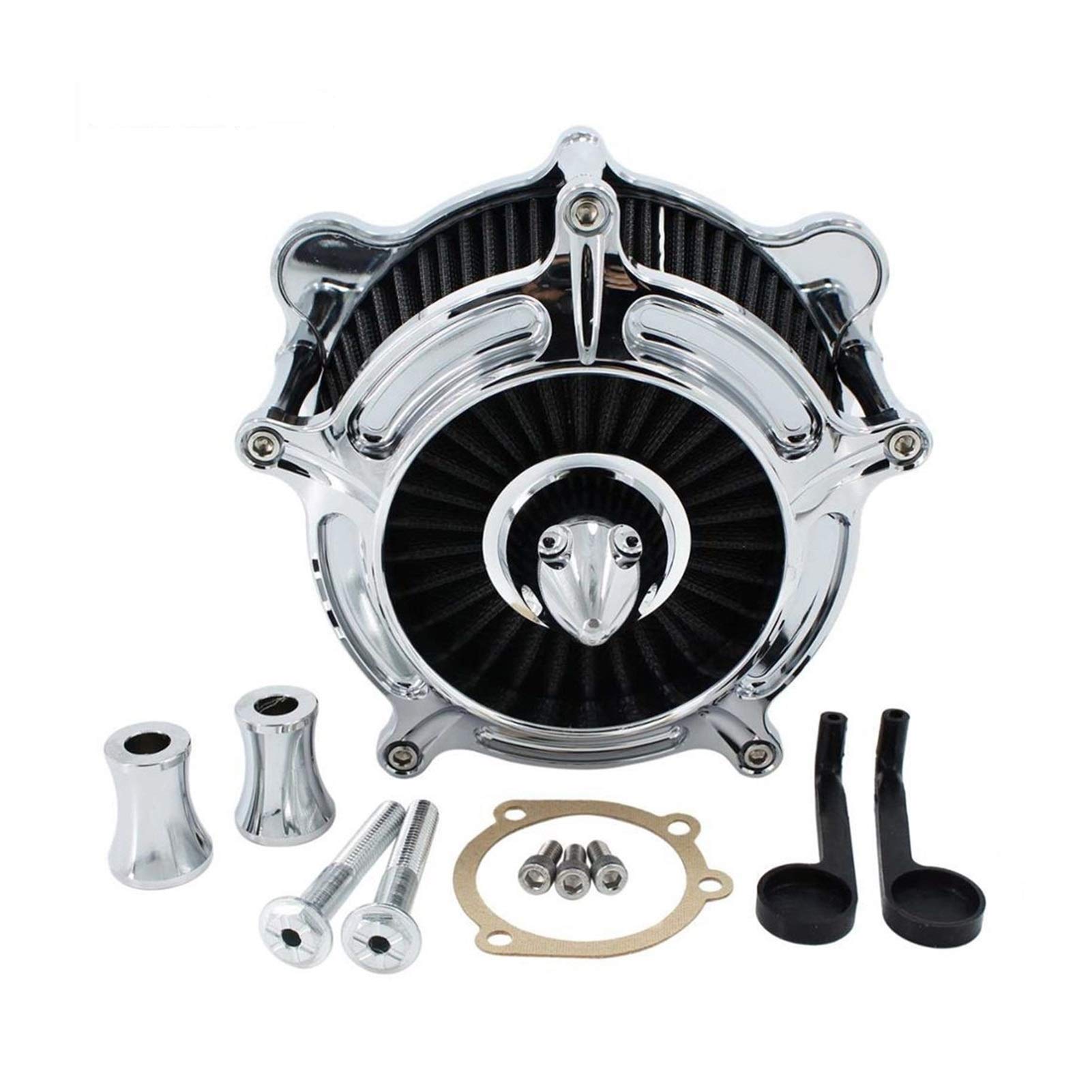 Motocyklowy filtr powietrza turbina Spike wlotowy Filtro Aire Moto, dla Harley, Touring Softail Dyna FXR 1993-2017