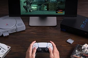 8Bitdo Bluetooth Retro Receiver لـ PS1 PS2 و Windows ، متوافق مع وحدة تحكم سلسلة Xbox ، وحدة تحكم Bluetooth Xbox ، Switch Pro ووحدة تحكم PS5 / PS4