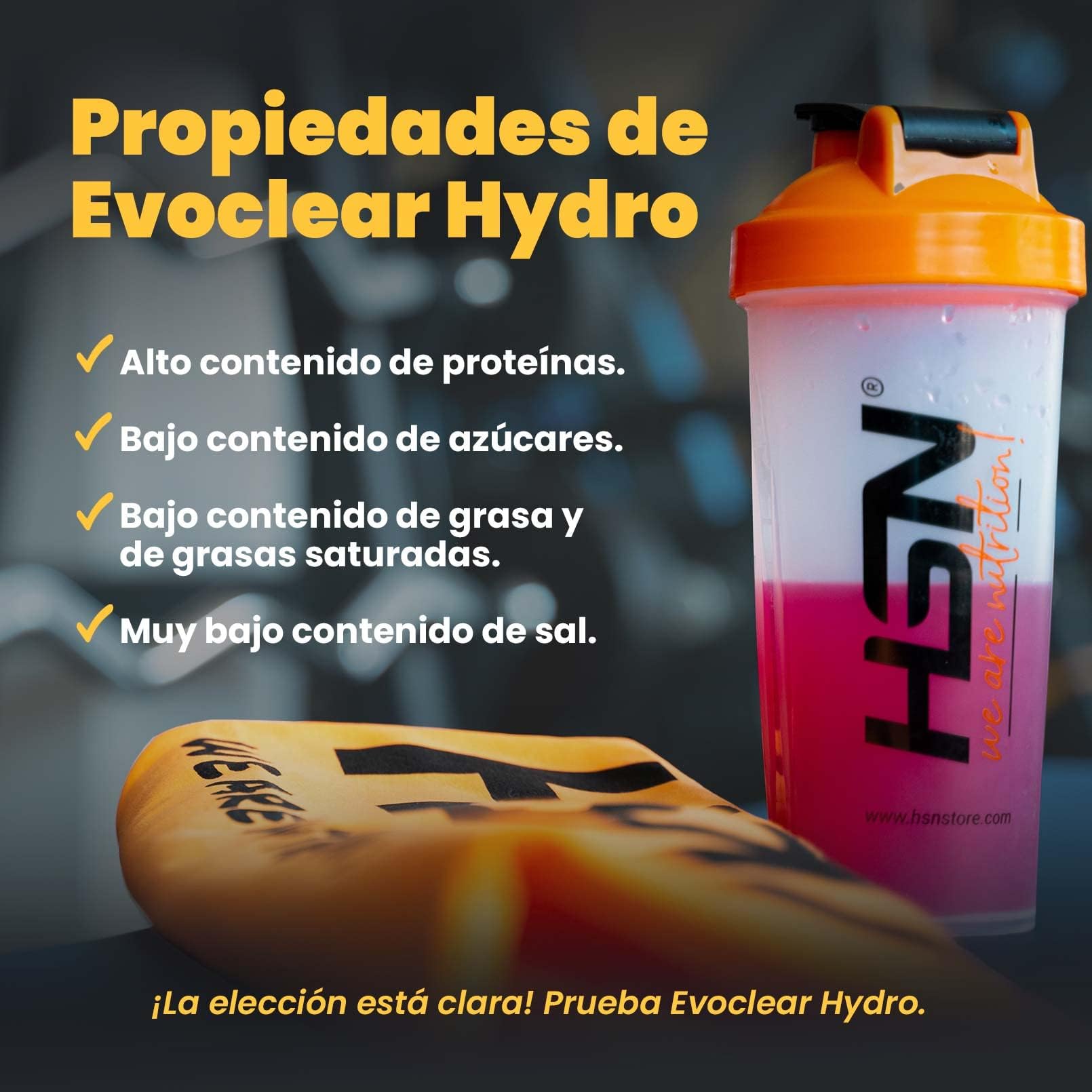 HSN Clear Whey Evoclear Hydro | Cola Energy 500g | Aislado de Proteína Hidrolizada de Suero de Leche | Textura Muy Ligera | No Incluye Dosificador | No-GMO, Vegetariana, Sin Gluten ni Soja