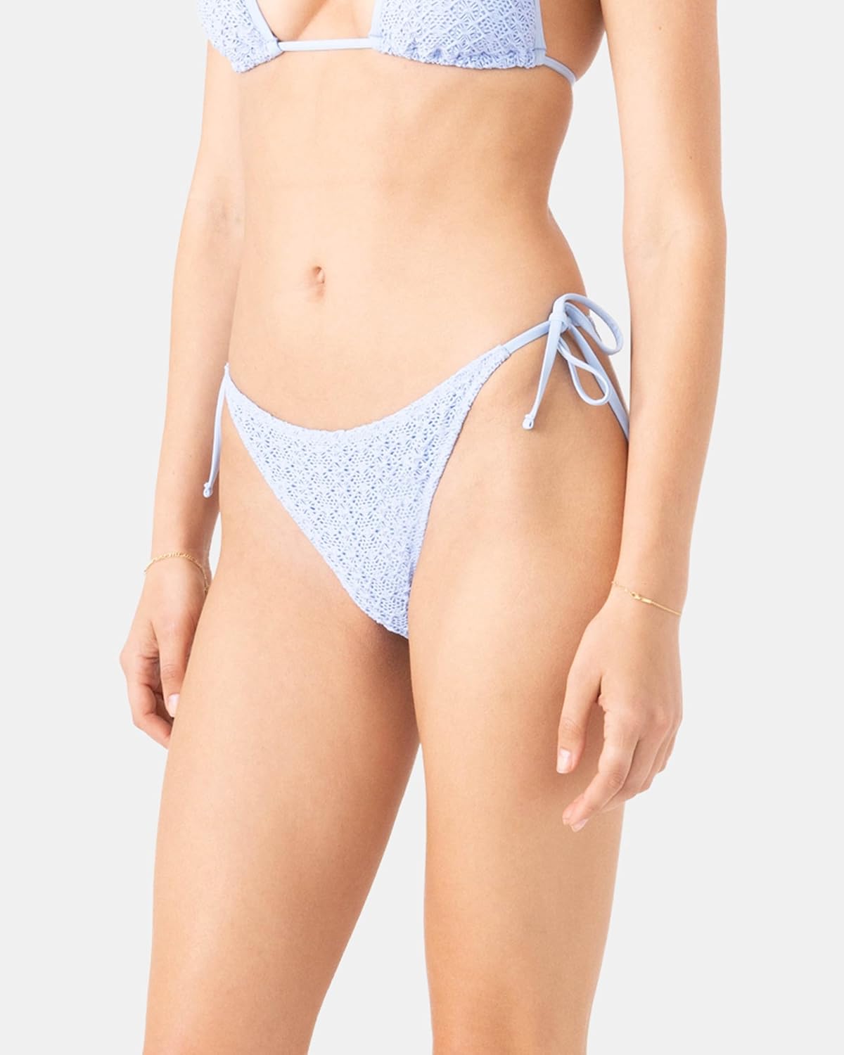 Roxy Women's Side Tie Bikini Bottoms – UPF 50+, Quick-Dry, Stretch Fabric, Swimsuit Cheeky Bottoms