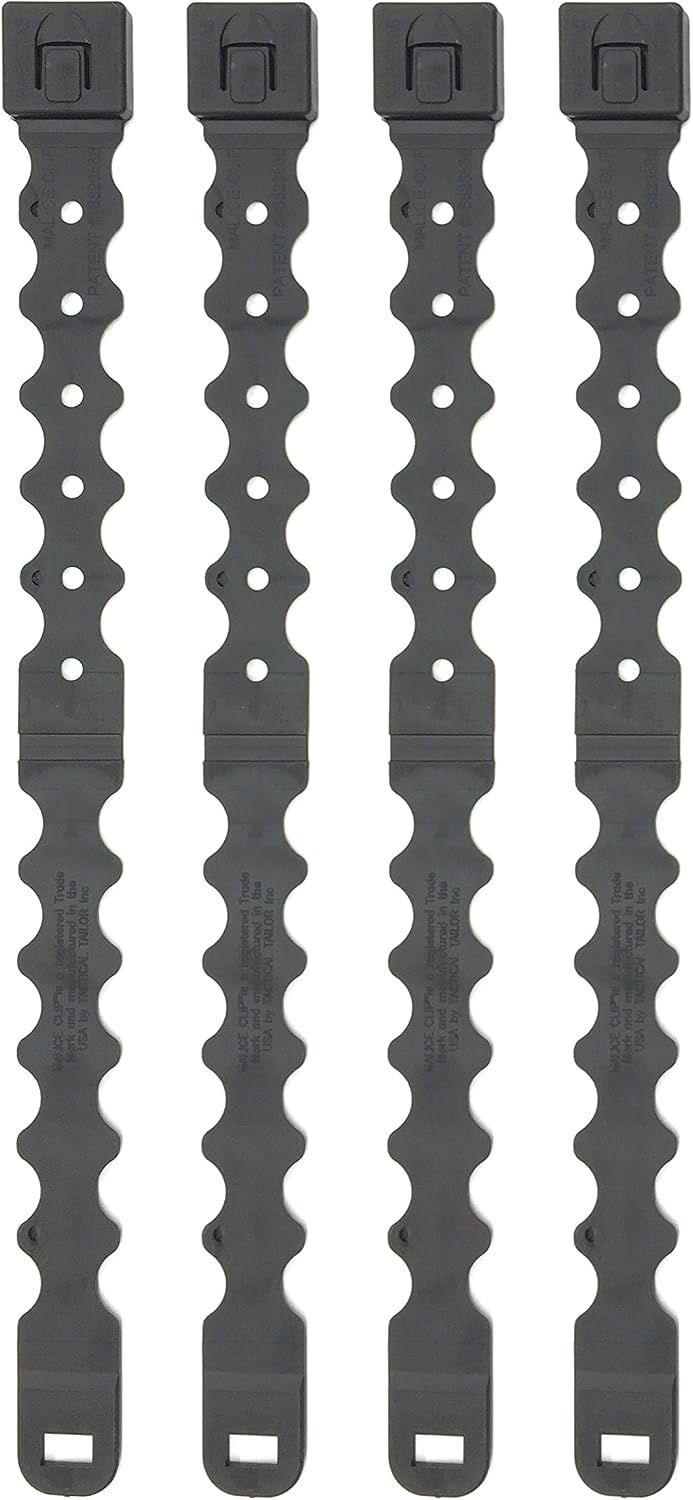 Tactical Tailor Fight Light Malice Clips - 4 pack (Long) (Black)