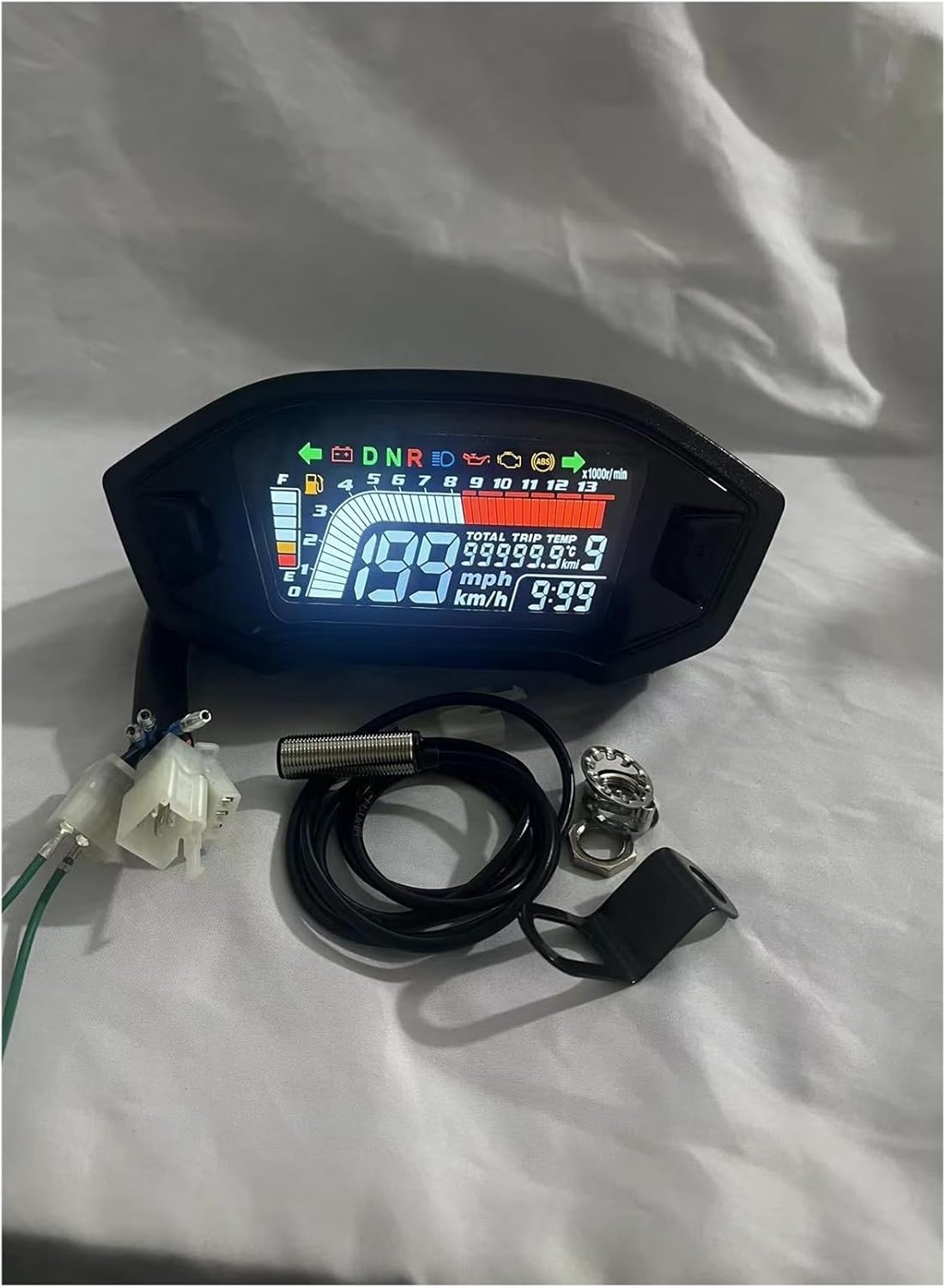 Odometer Speedometer Universal RPM Motorcycle Meter Speedometer Digital Odometer Dashboard Sensor Set For 1 2 4 Cylinder