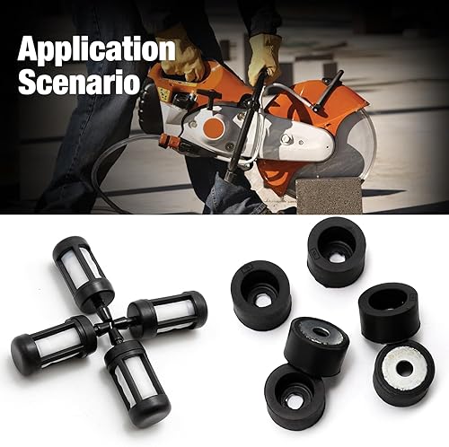 Miniatura 5 de 6 piezas 4205-790-9300 Kit de pie de goma de sierra de corte de repuesto para STIHL TS410 TS420 TS480i TS510i TS510 TS700 TS760 TS800, repuesto para