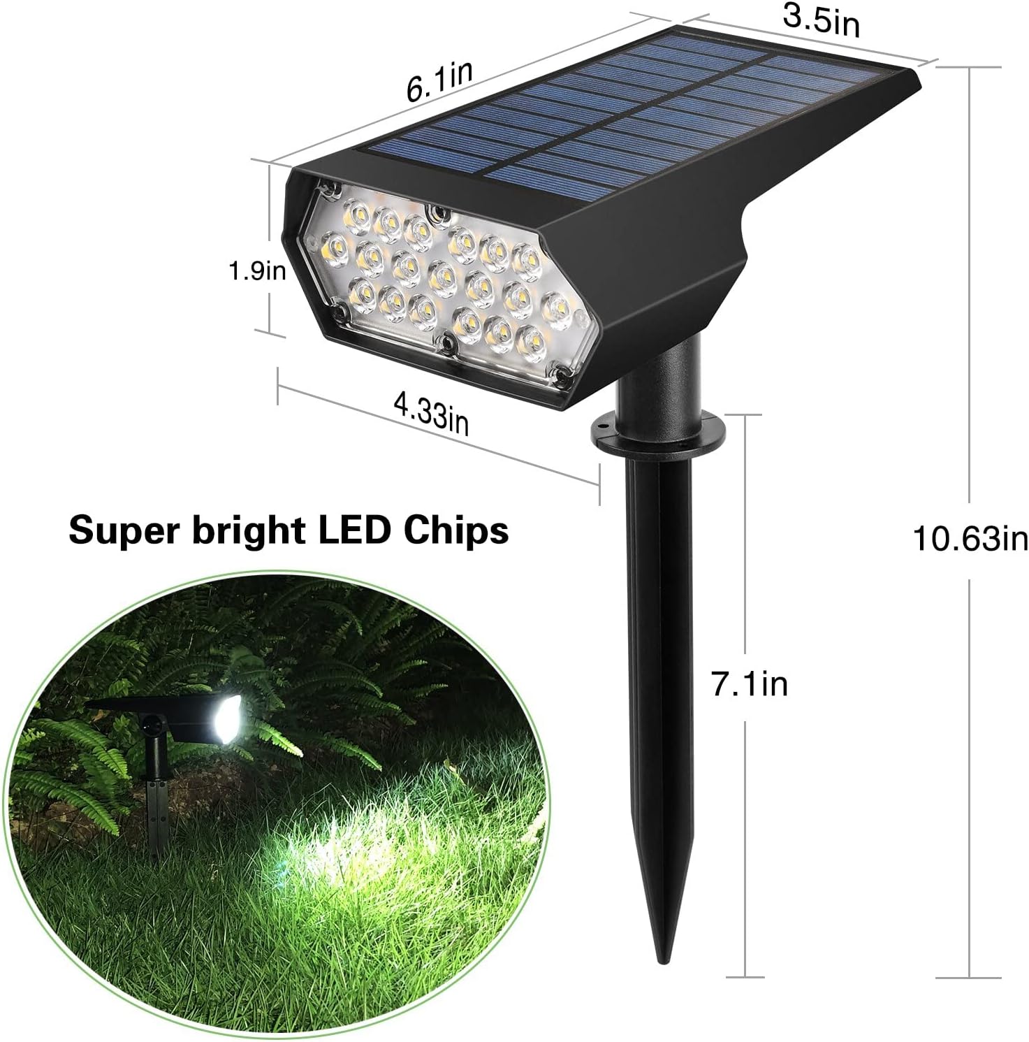 特別セーフ 2ピース19ledソーラーガーデンライトip65防水自動オン オフ屋外ソーラーライト太陽風景スポットライトランプ 芝生のランプ Whysfx Emitting Color F Wattage 0 5w Rachelbaptista Com Br