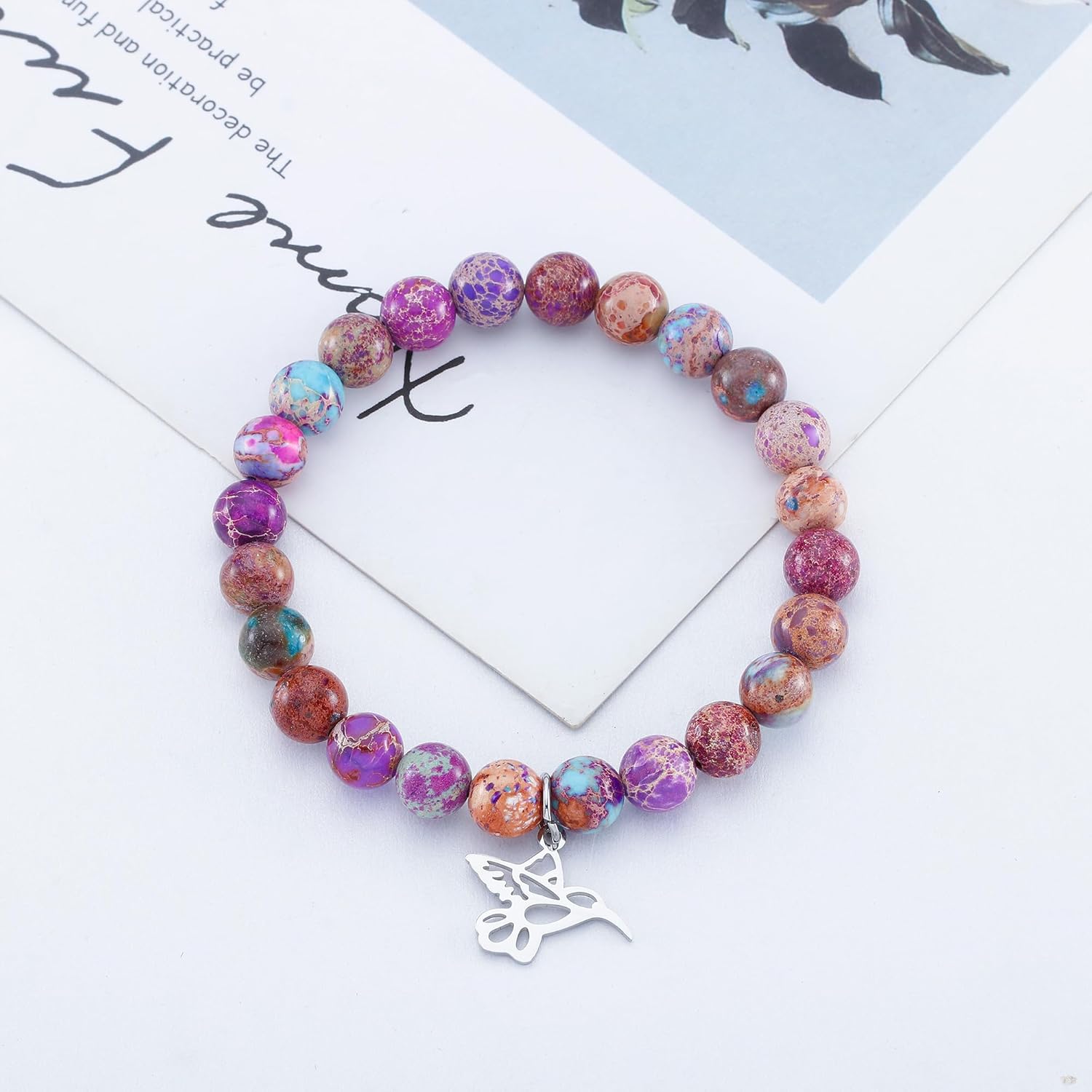 ARHTF Hummingbird Gifts for Women Hummingbird Bracelet Hummingbirds Charm Hummingbird Jewelry Hummingbirds Quote Hummingbir d Inspirational Gift - Image 3