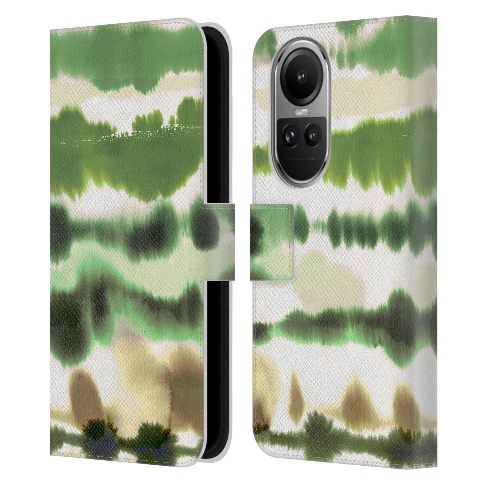 Head Case Designs Officially Licensed Ninola Soft Nautical Lines Watercolour 3 Leather Book Wallet Case Cover Compatible with Oppo Reno10 5G / Reno10 Pro 5G