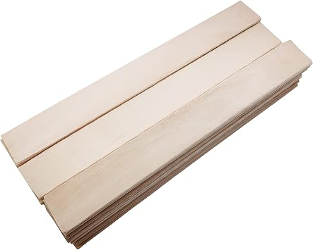 8 Inch 50PCS Popsicle Sticks for Crafts, Jumbo Craft Sticks Wooden Paint Stick for Arts, Craft Projects, DIY Projects, Ice Cream, Waxing, Mixing