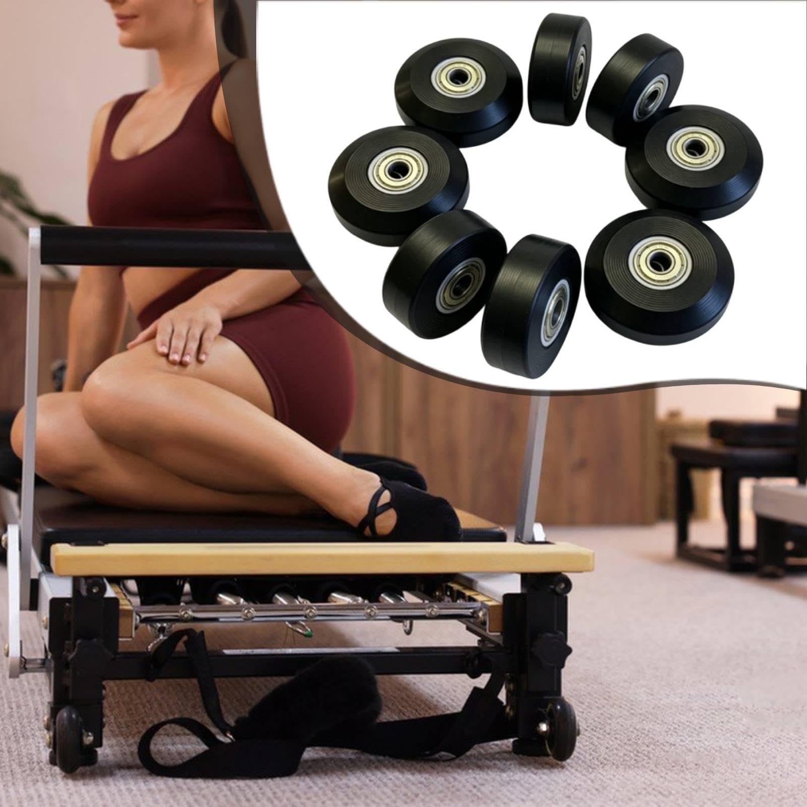 Ruote per Pilates Reformer, Sostituzione Diretta dei Componenti, 58 Mm, Resistenti all'Usura, per Uso Domestico, Ricambio per Il Nucleo del Pilate