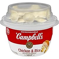 Vista 9 de Campbell's Sopa para sorber, sopa de pollo con pasta en forma de estrella, taza para microondas de 10.75 oz