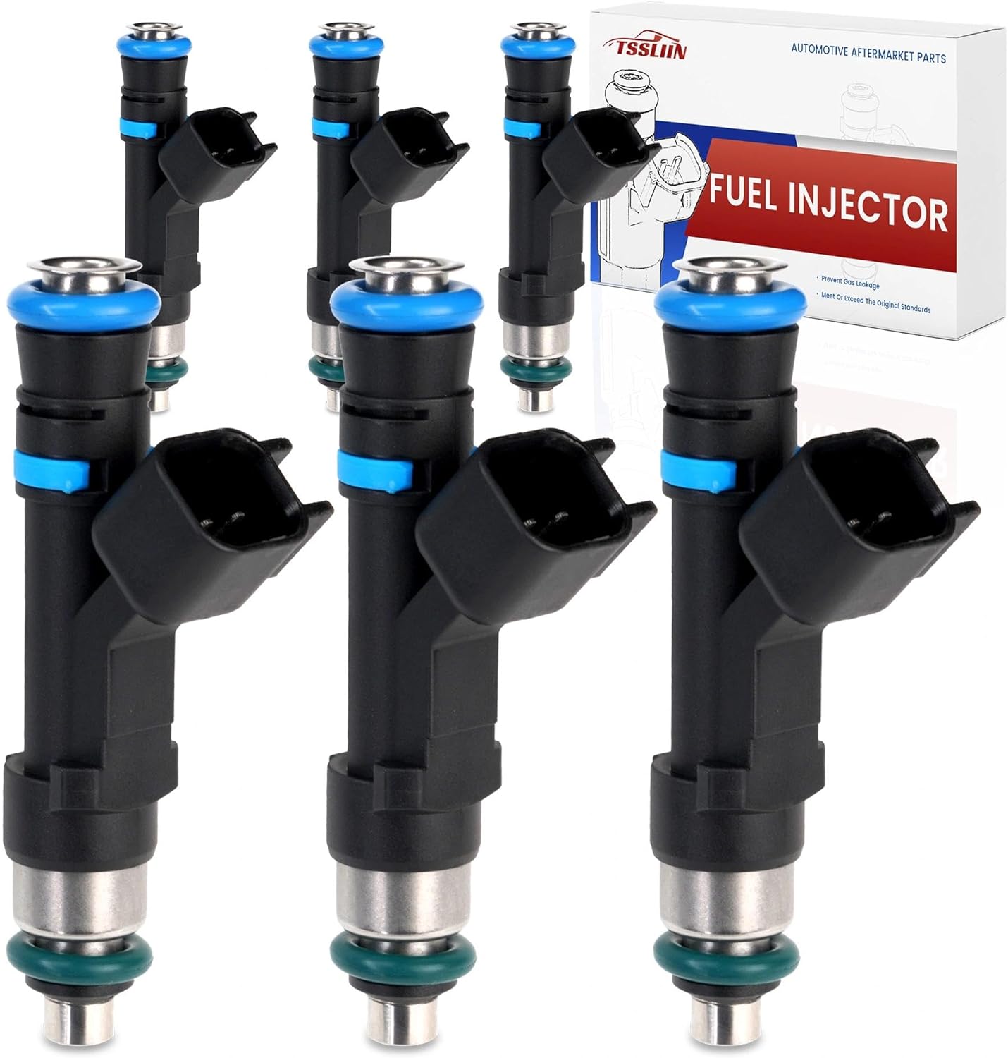 Fuel Injectors fits for/Dodge Dakota Durango Nitro for/RAM for/Jeep 2005-2010 Grand Cherokee Commander Liberty for/Mitsubishi Raider, High Performance Inyectores Replacement OE 0280158020