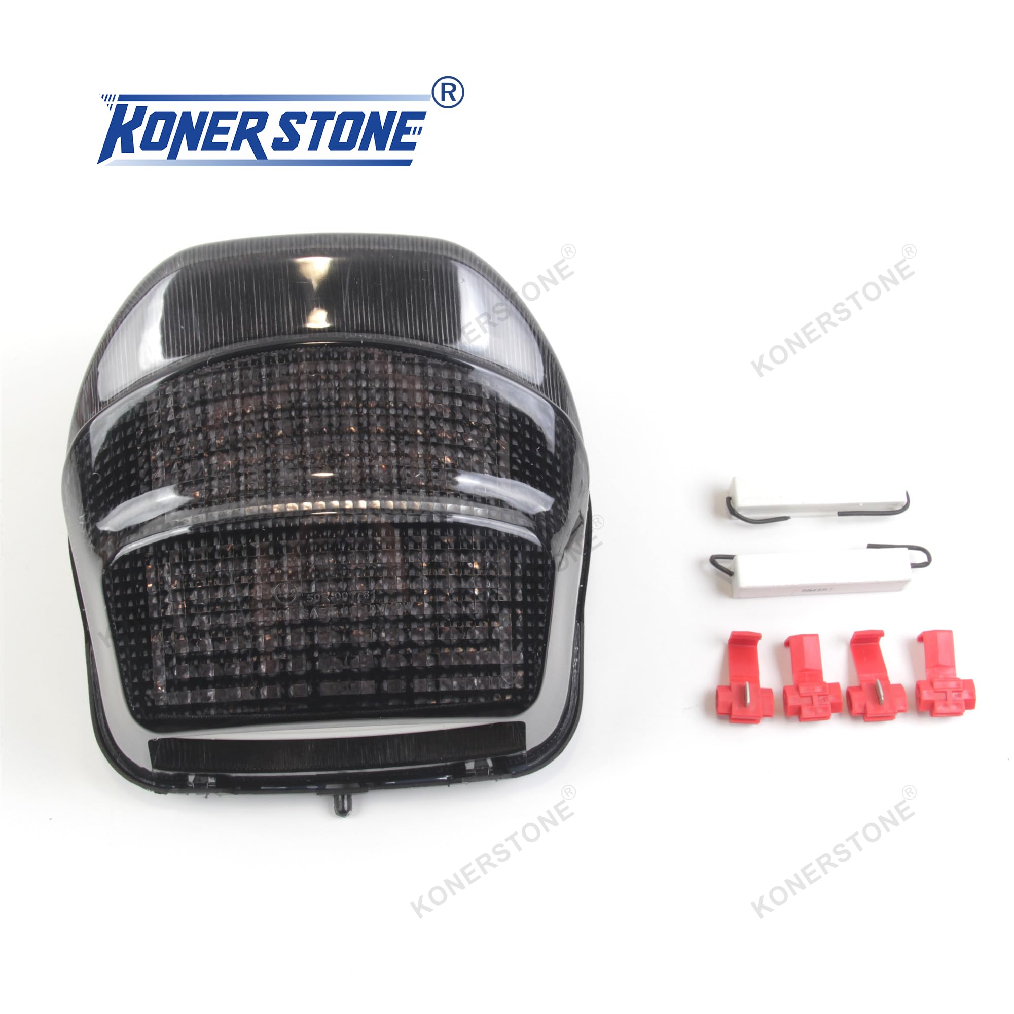 E-MARK Rücklicht für Hon.da CBR1100XX 1999-2006 Blinker-Bremsrücklicht integriertes Motorrad-Ersatzzubehör CBR 1100 XX CBR1100 1100XX klare Linse 1998 1999 2000 2001 2002