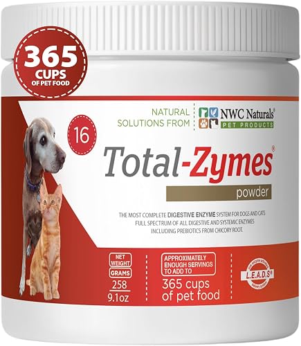 NWC Naturals - Total-Zymes- Digestive Enzymes for Dogs and C
