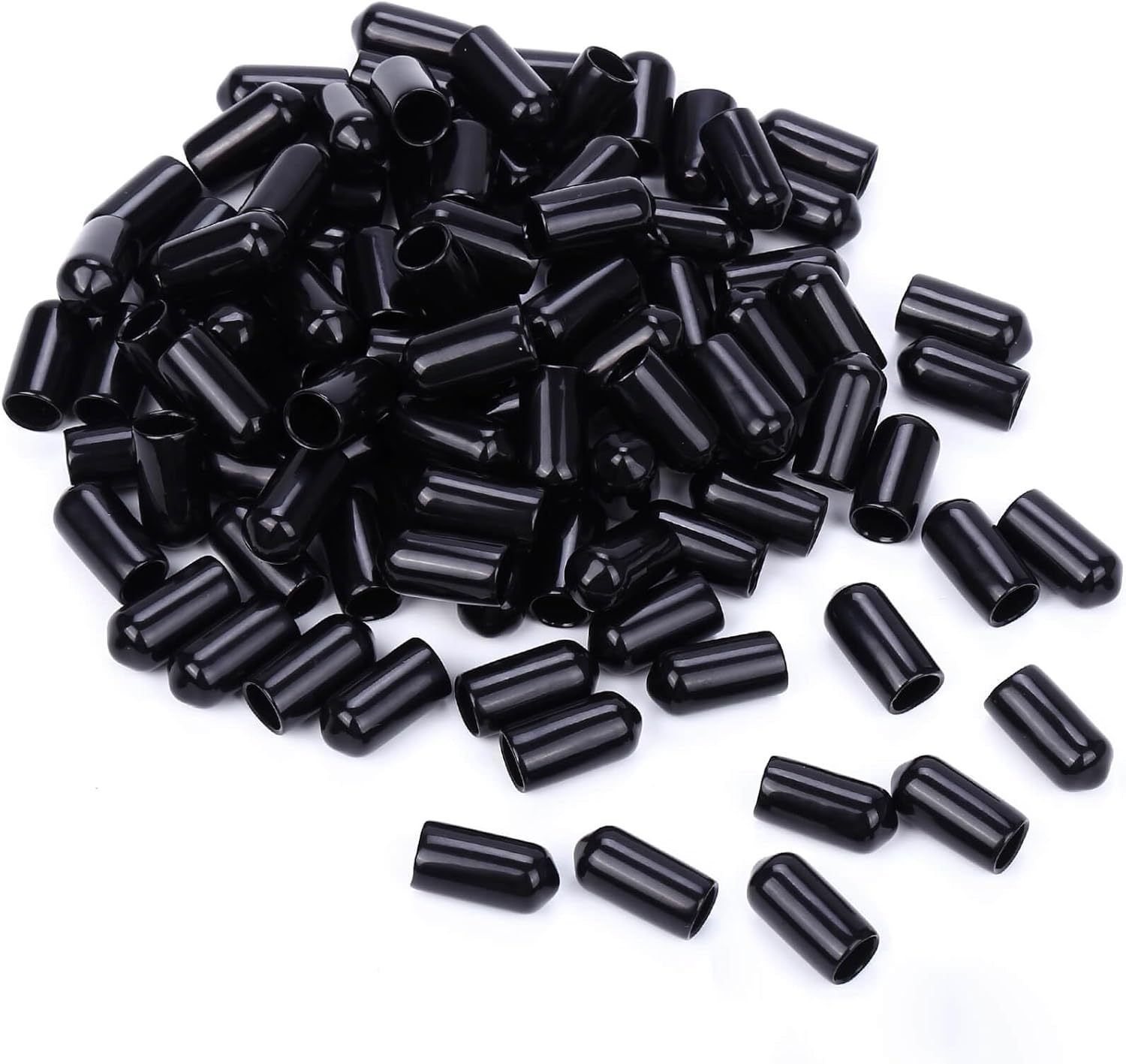 180PCS Pourers Dust Covers, Pour Spot Caps, Liquor Spout Covers, Olive Oil Liquor Bottle Pour Spout Cover, Black Rubber Pourer Cap,Wine Pourers Cover