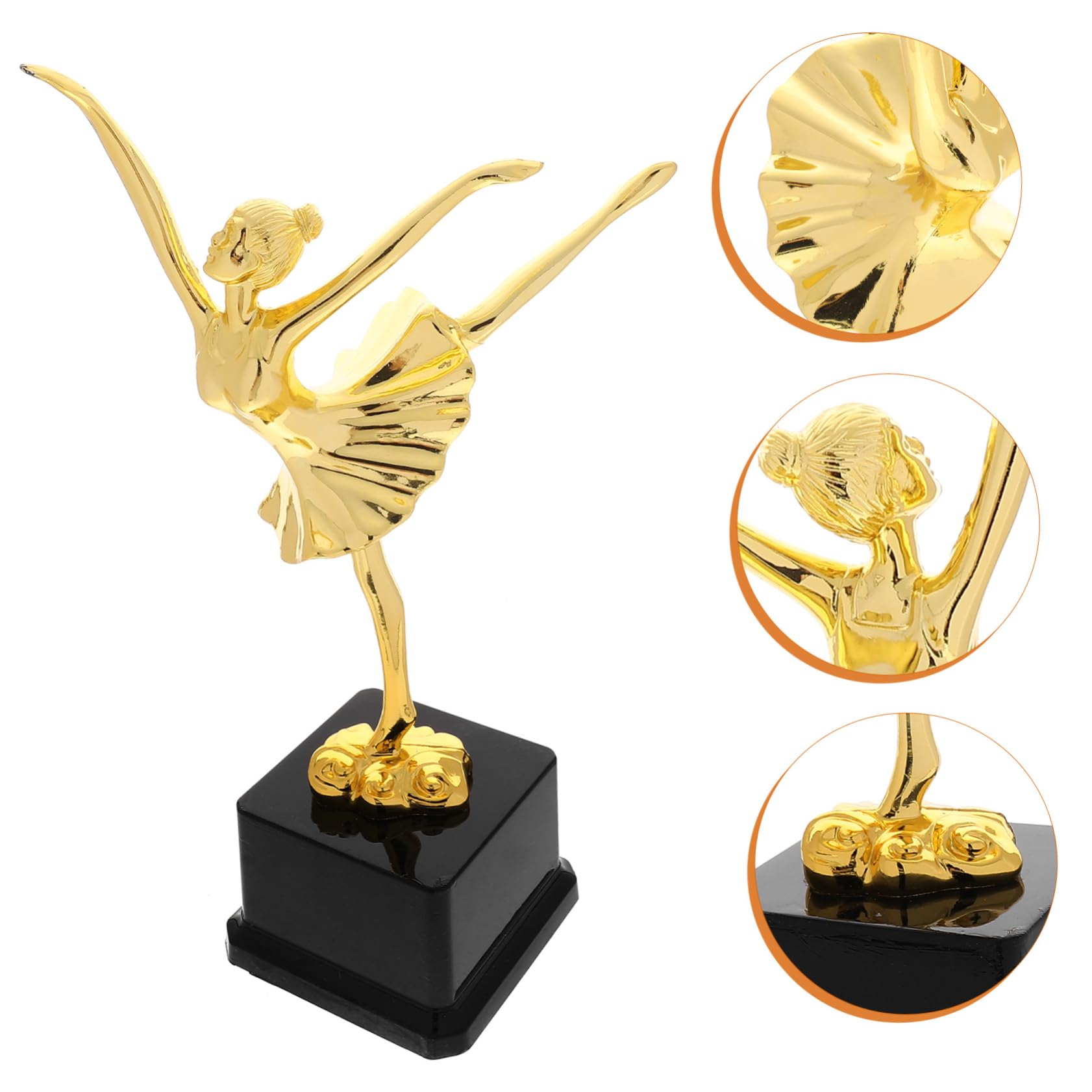 BESPORTBLE Trophäe des Tanzwettbewerbs glitzernder Rock Ballett-Pokal Tanzkostüme Ballett- Tanzwettbewerb Trophäe Ballett Trophäe kleine Tanztrophäe dekorative Balletttrophäe Plastik