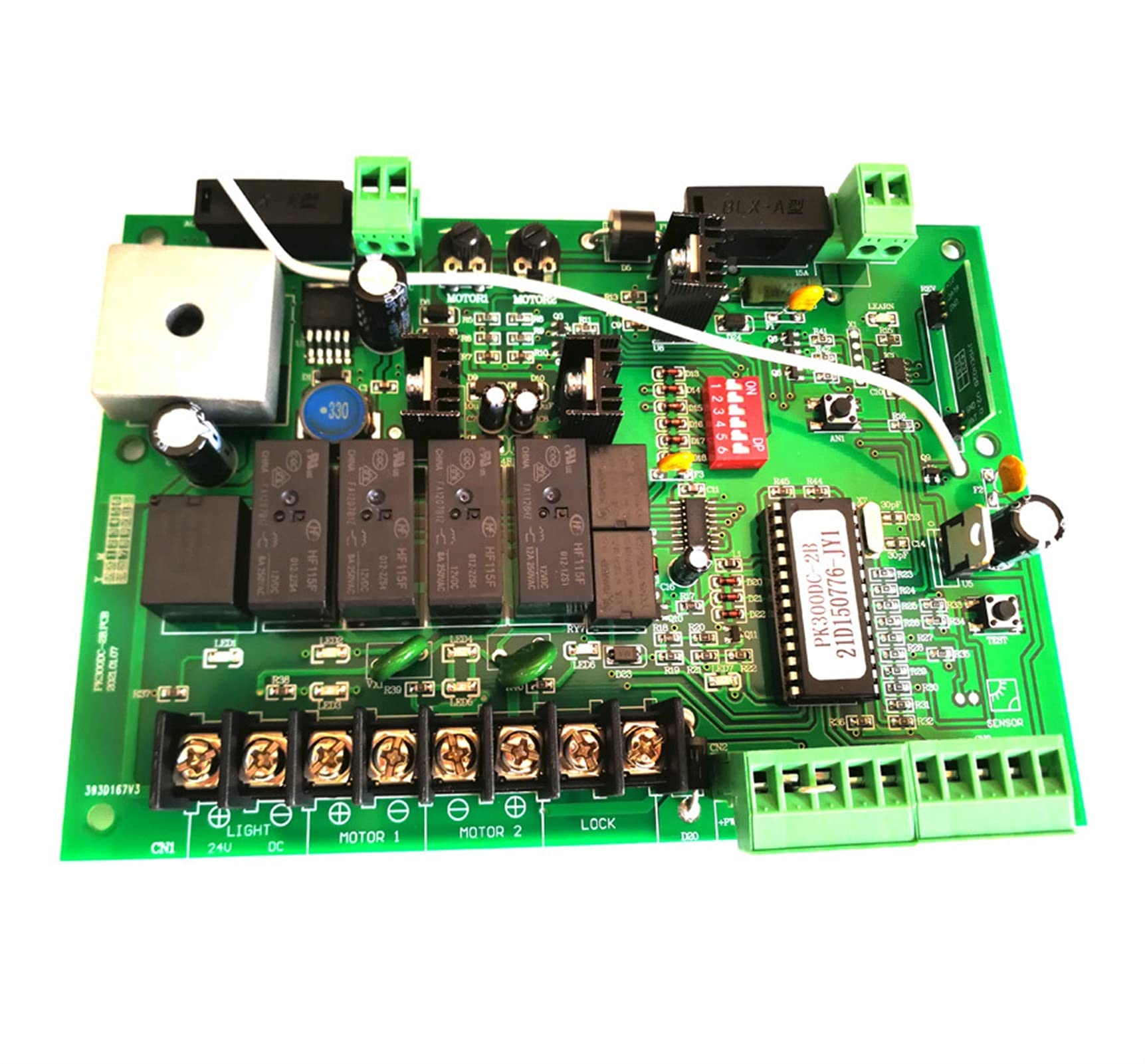 Cierrapuertas Automático, 2 4VDC Placa Base De La Unidad Control Del Abridor Puerta Giro TARJETA DE CIRCUITO IMPRESO Tarjeta Circuito Controlador Motor For Solar(2 remote control kit)