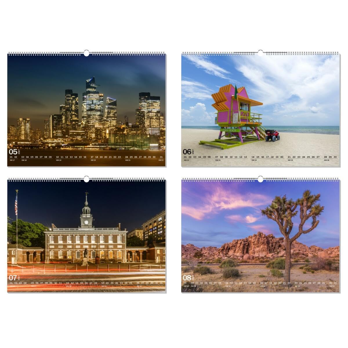 artboxONE Kalender 2027 USA Impressionen Wandkalender A2 2027 Reise/Länder