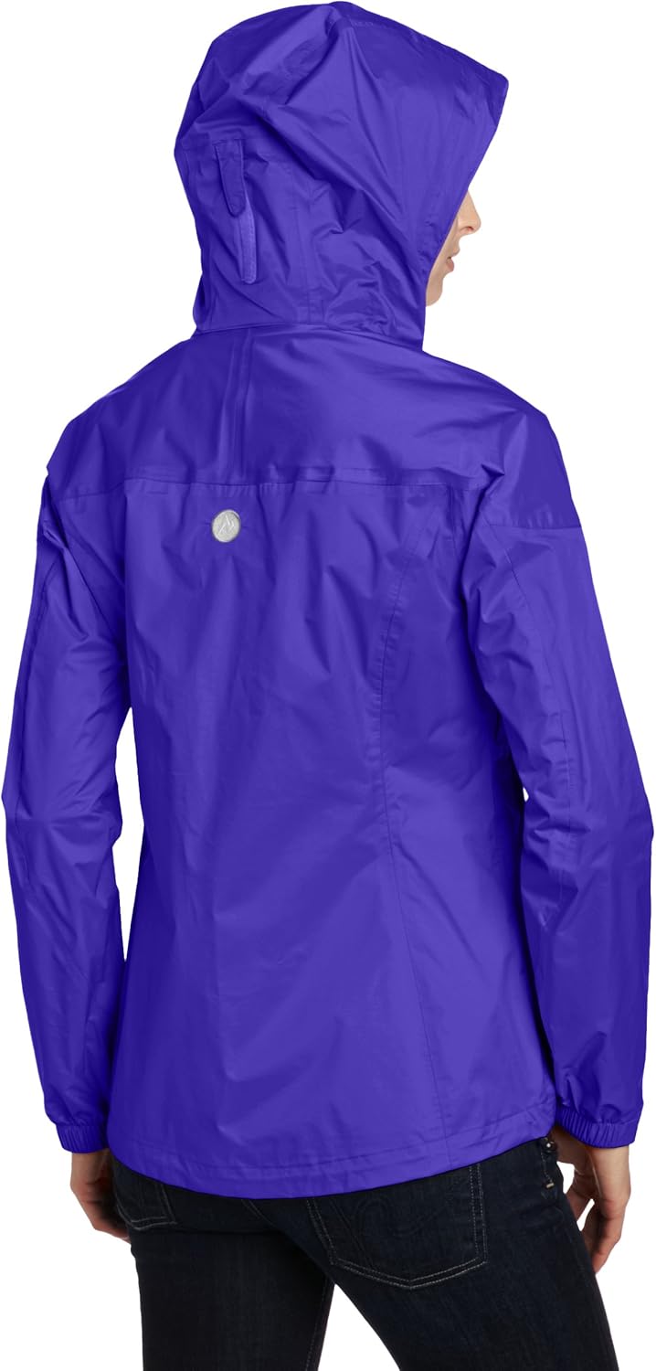 Marmot Women's PreCip Lightweight Waterproof Rain Jacket, Electric Blue, Small