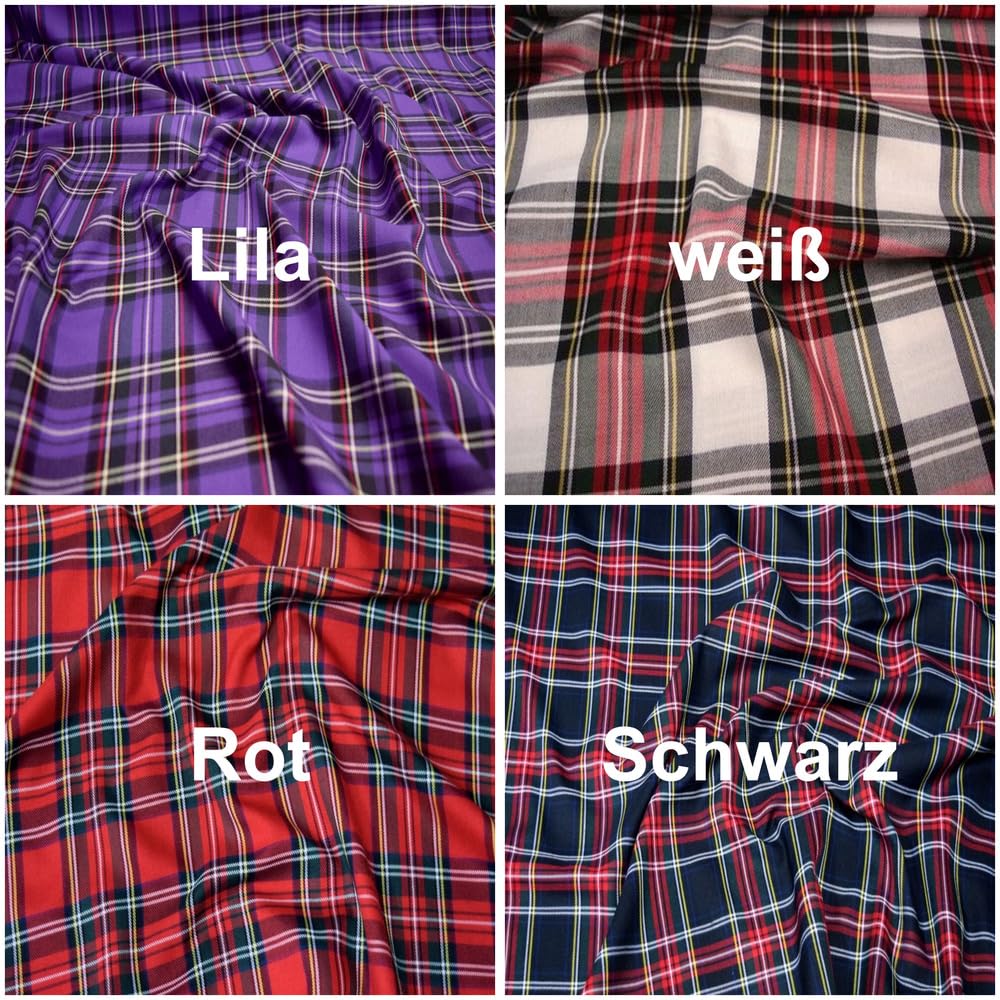 Schottenkaro Stoff – Rot/Grün, Baumwoll-Flanell Für Kilts & Näharbeiten
