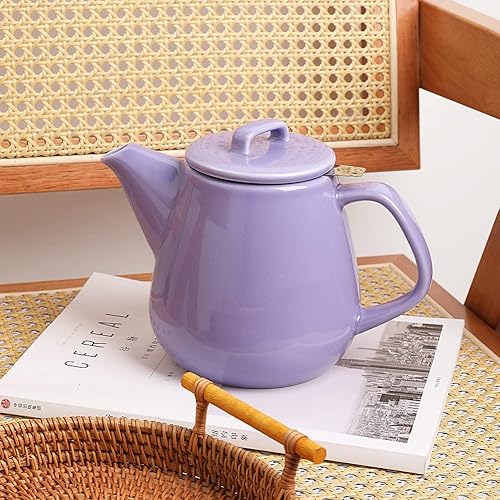 Miniatura 69 de Sweejar Tetera de 40 onzas con infusor de acero inoxidable extraíble, potes de té aptas para lavavajillas para té suelto, teteras con infusor