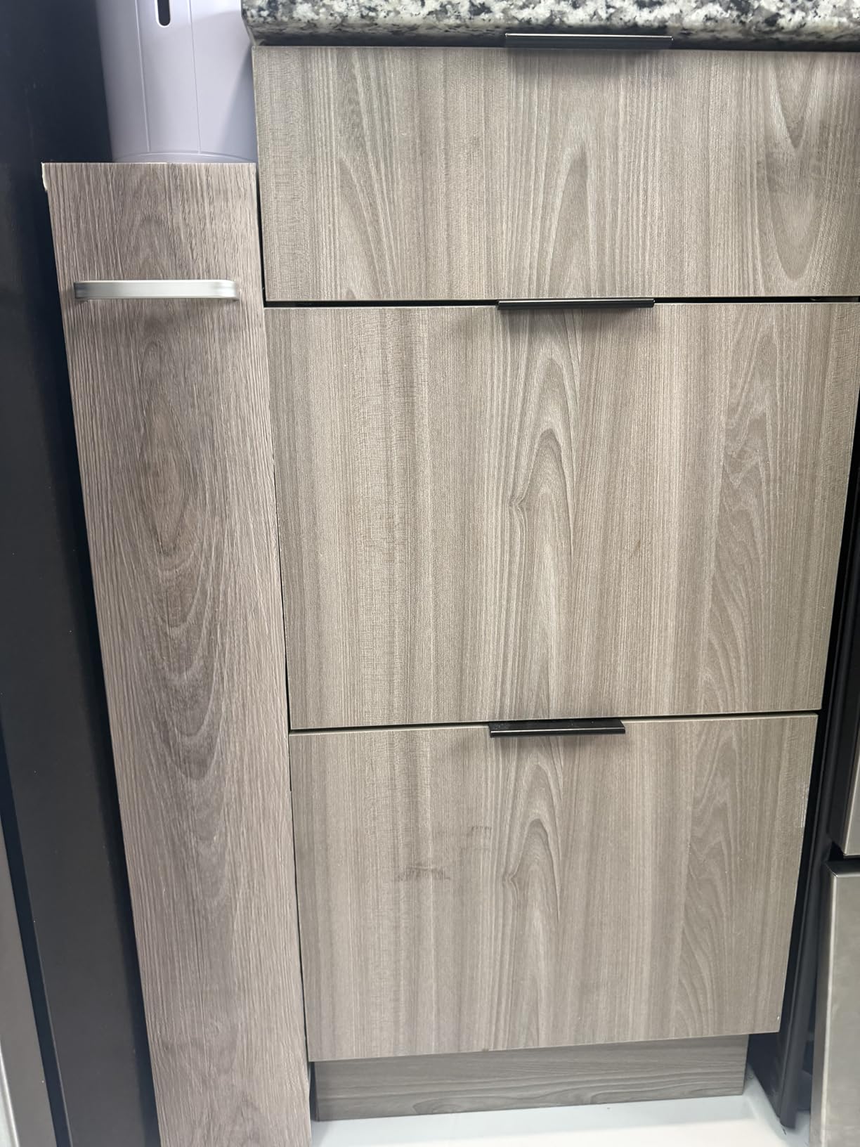 Art3d Dust Grey flooring in bedroom