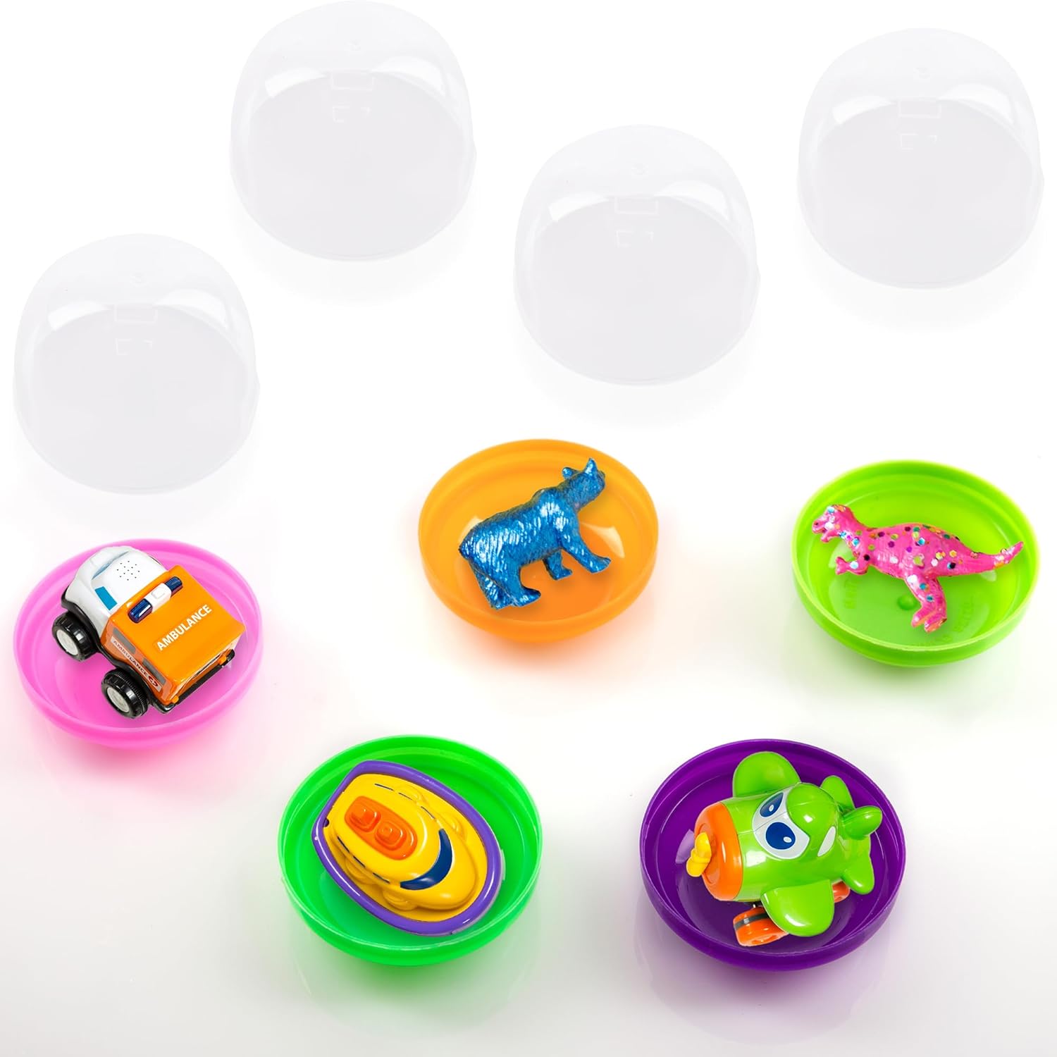 ArtCreativity Vending Machine Capsules - Set of 75 - 2 Inch Gumball Machine Capsules for Mini Toys, Jewelry & Trinkets, Colorful Birthday Party Decorations, Goodie Bag Fillers for Boys and Girls