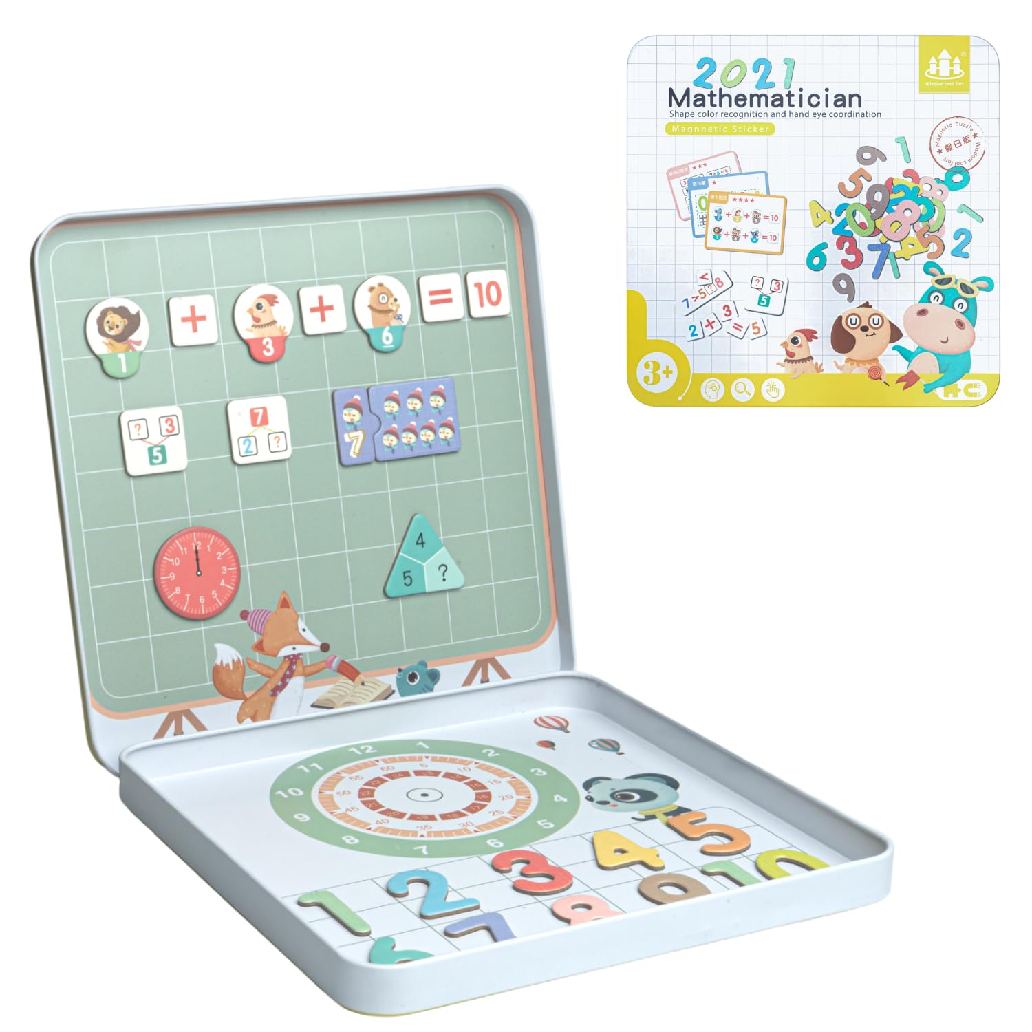 Cubelelo Mathematician Magnetic Sticker Puzzle | Fun 3D Attractive Stickers | Math Skill Booster Puzzle Game for Kids Children Boys Girls