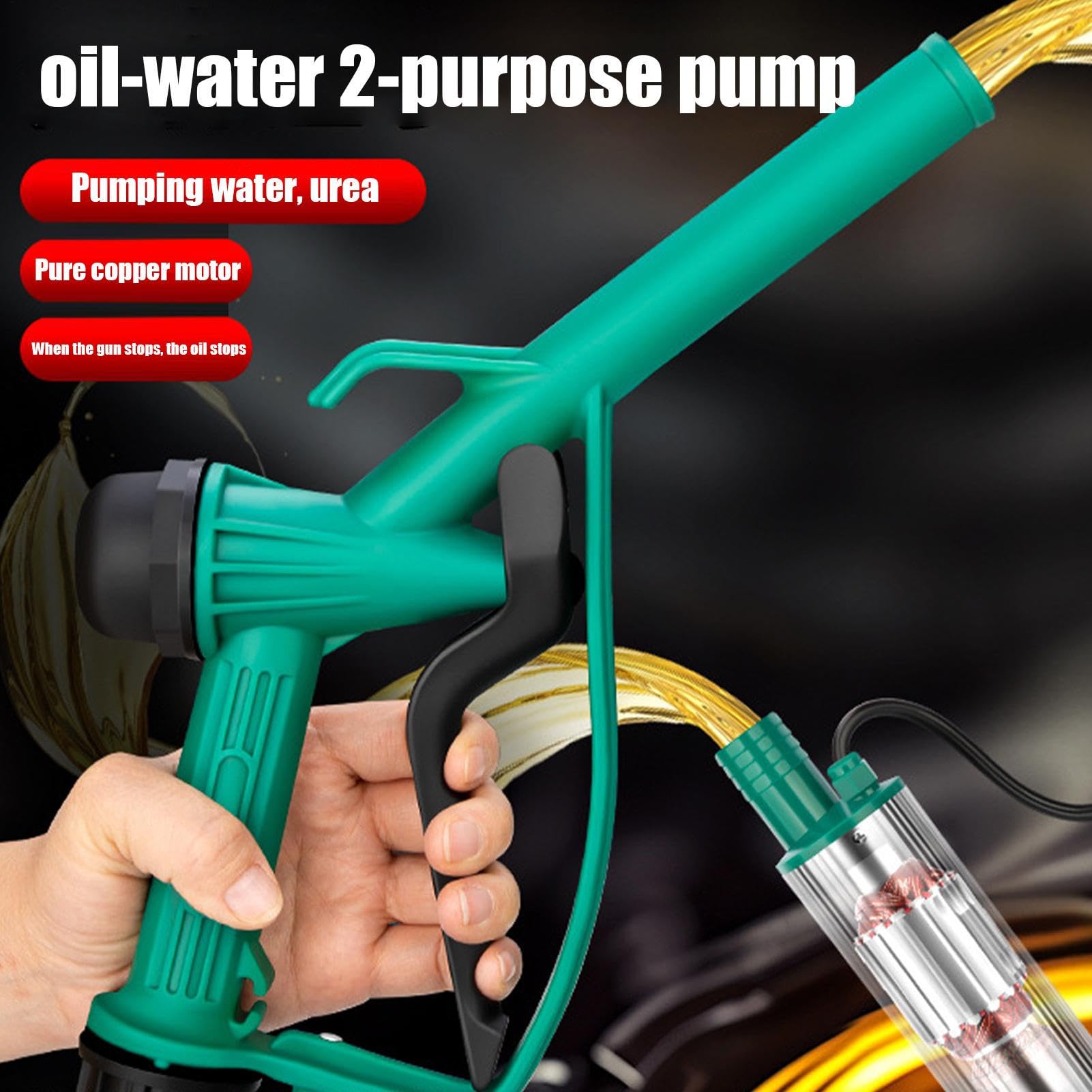 Bomba de transferencia de agua | Extractor de aceite multiusos, bomba eléctrica portátil de 12 V, extracción de aceite con parada automática para jardín marino automotriz | Extractor De Para Coche Para Exteriores Jardín Autocaravana Agricultura Riego Gara