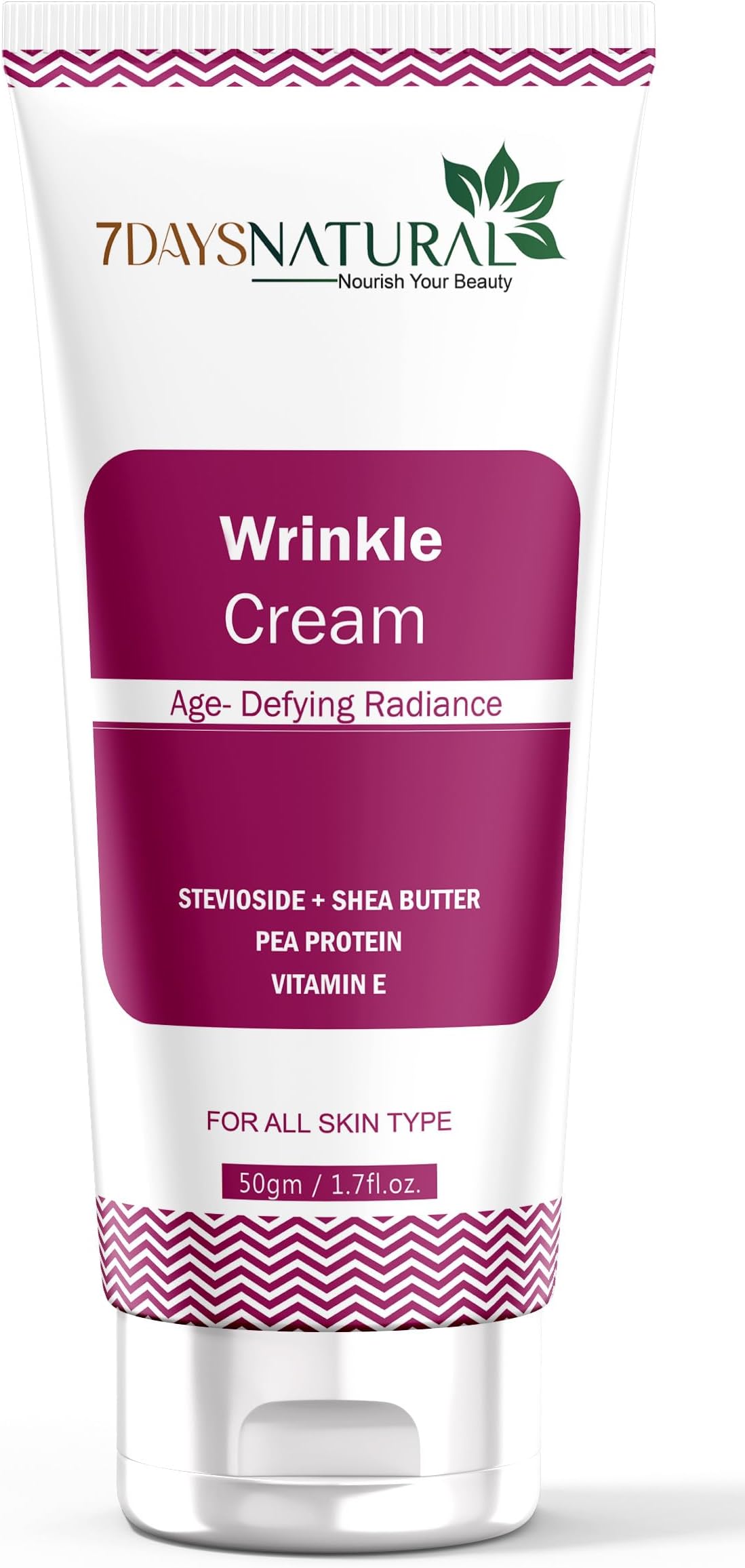 7DAYSNATURAL Anti-Wrinkle Cream | Reduces Fine Lines, Age Spots & Improves Collagen & Skin Elasticity | For Men & Women | 50g