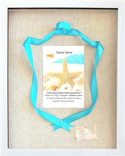 Tasse Verre White 12x15 Shadow Box Frame, Shadowbox Suitable for Displaying Dried Flowers, Photos, Handicrafts, Gifts for Birthday, Wedding, Anniversaries, Graduations and Holidays.
