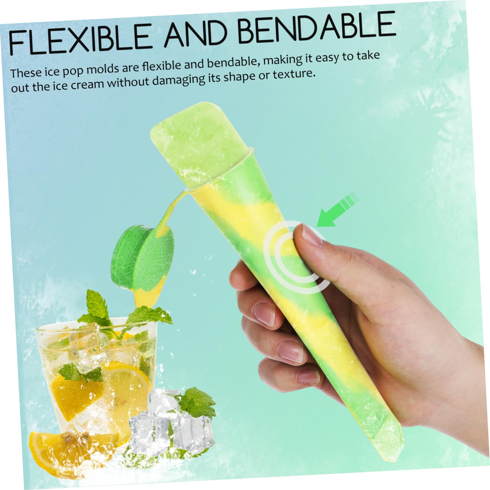 12pièces Moules à Glace Silicone Réutilisables Pour Maison Conception De Compartiments Multiples Facile à Utiliser Nettoyer