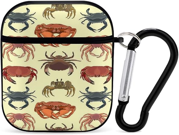 Amazon Co Jp カニのアイコン Bluetoothヘッドセットカバ 防塵 耐衝撃充電保護カバ 保護ケー ス Airpods1 2に適用 家電 カメラ
