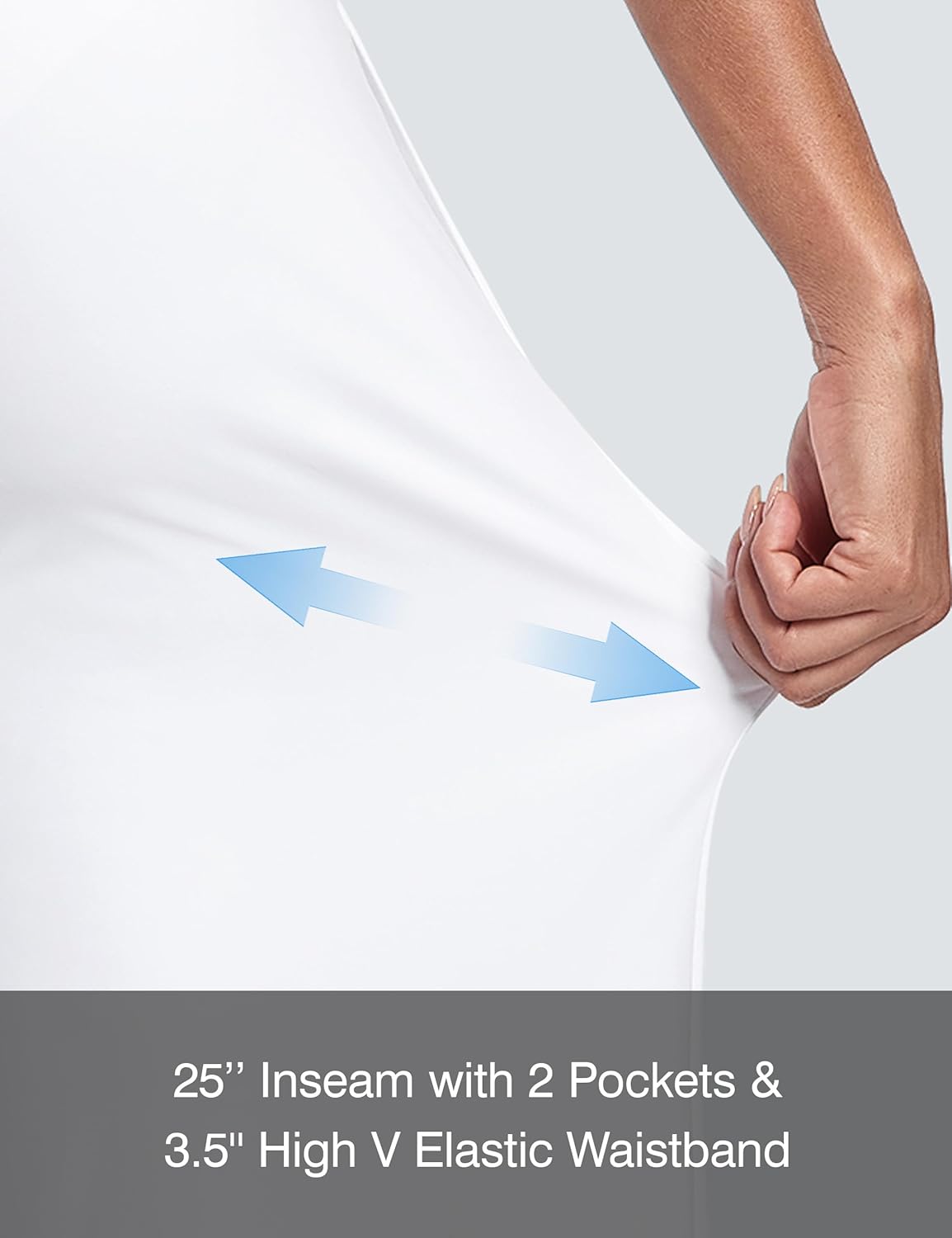 25" Wide Leg Yoga Pants for Women High Waisted Womens Loose Lounge Cropped Pants Travel Crop Pants with Pockets - Image 6