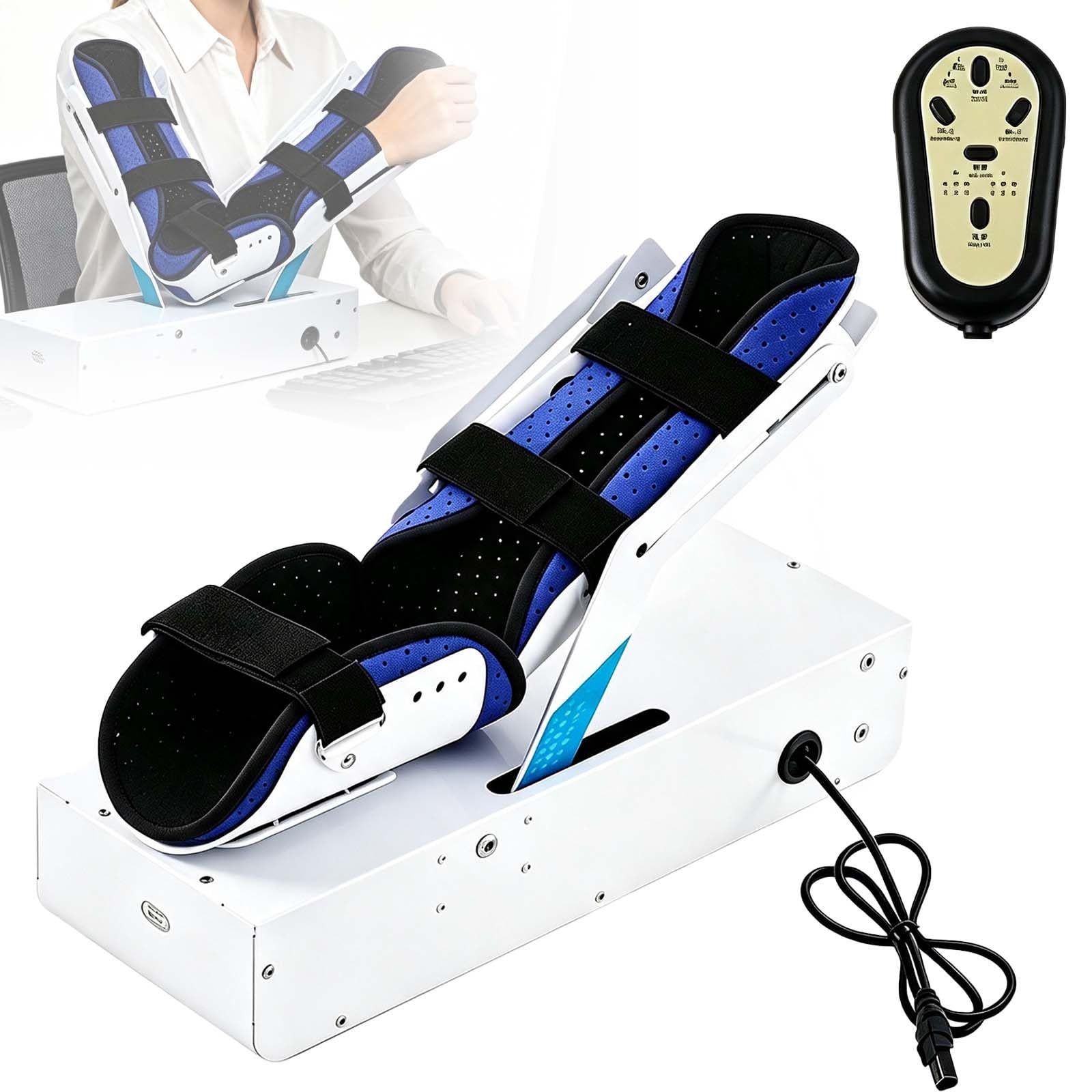 Máquina De Fisioterapia Para Codo, Dispositivo Eléctrico De Rehabilitación | De Brazo Con Soporte Ajustable Para El Codo, Dispositivo De Rehabilitación De Brazo Con Riel Deslizante, 6 Ajustes