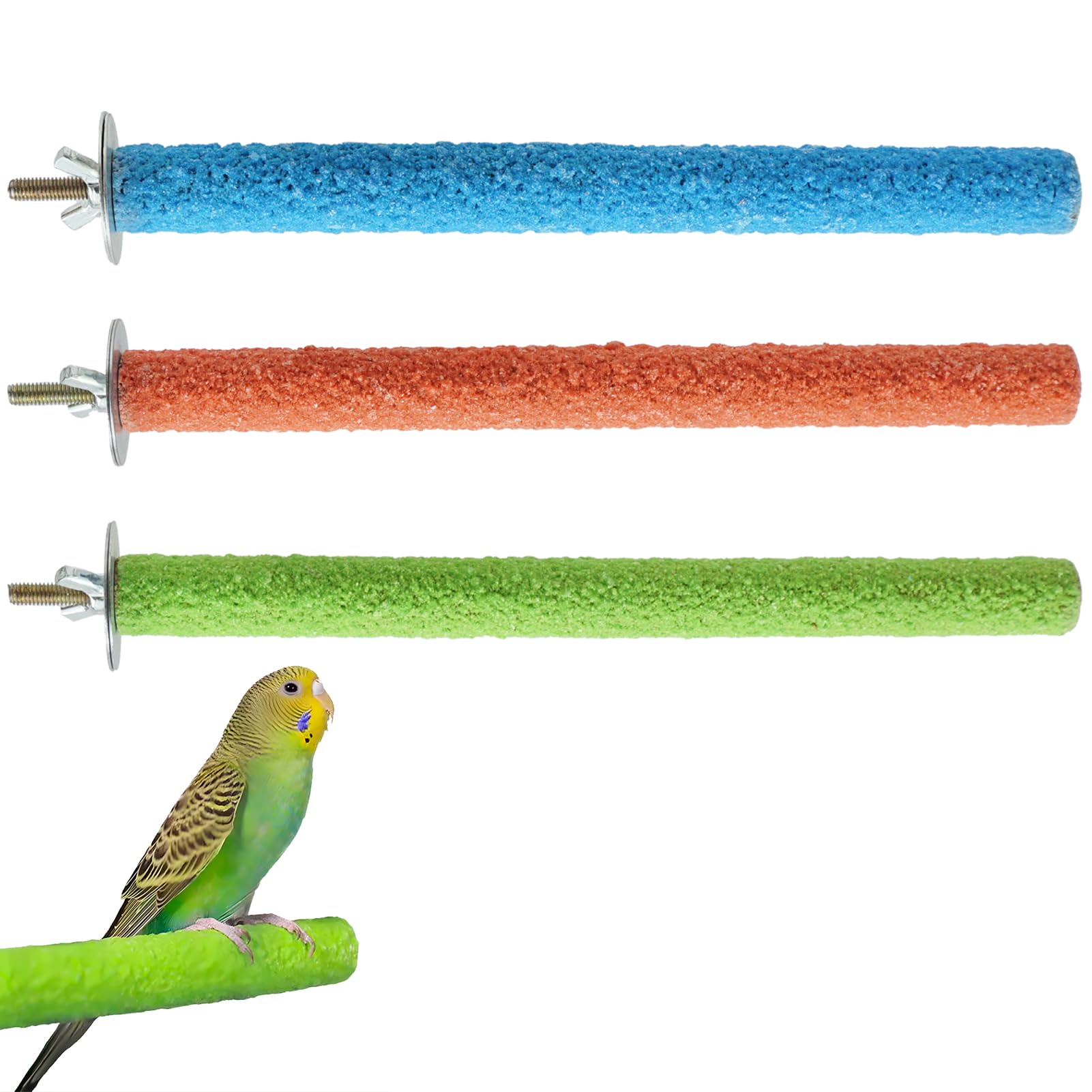3 Pcs Parrot Perches 20cm