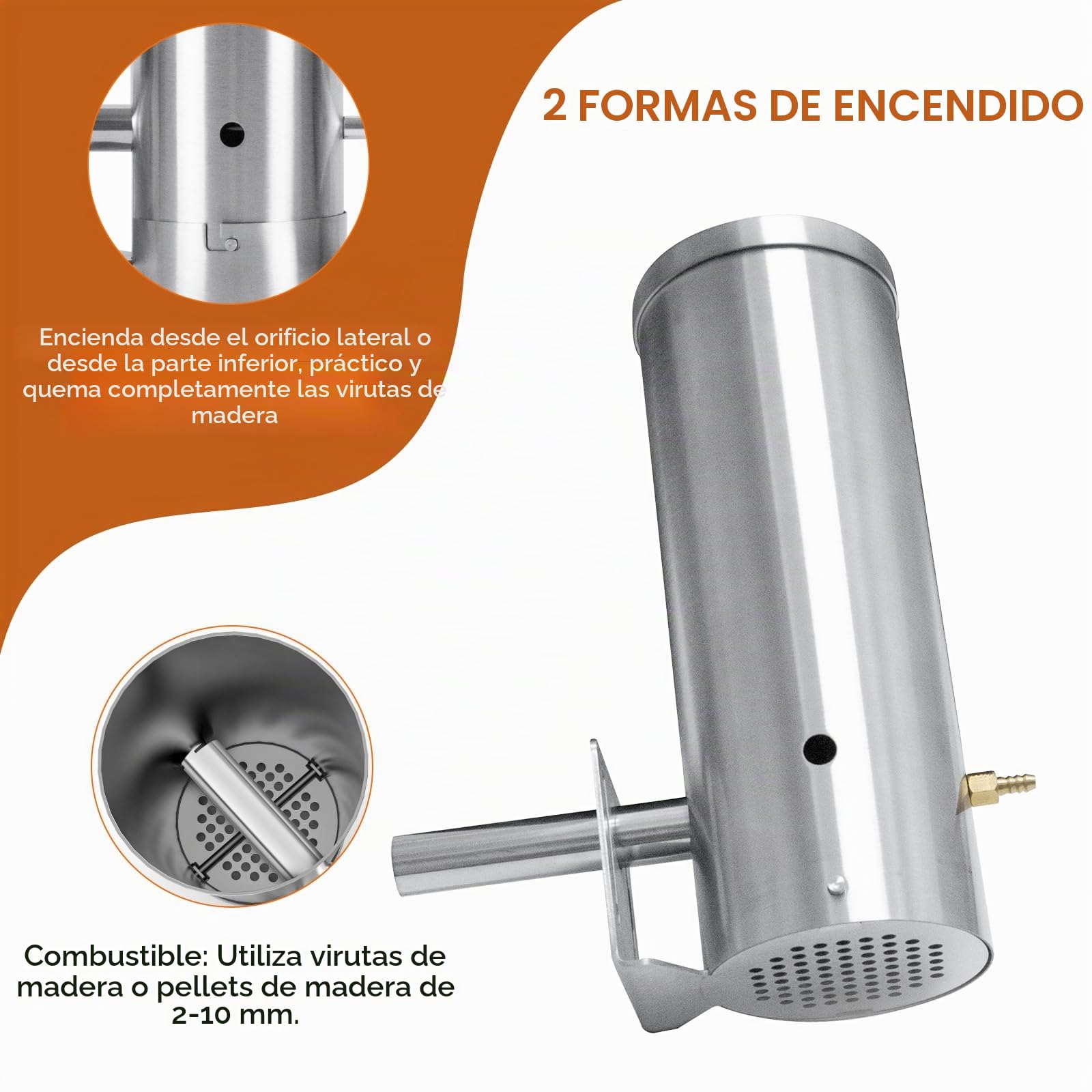 Generador de Humo Acero Inoxidable, Smoke Generador Humo con Bomba | Ahumador en Frio Generador de Humo Frío Cocina Ahumador de Acero Inoxidable para Barbacoa Ahumar Pescado, Carne