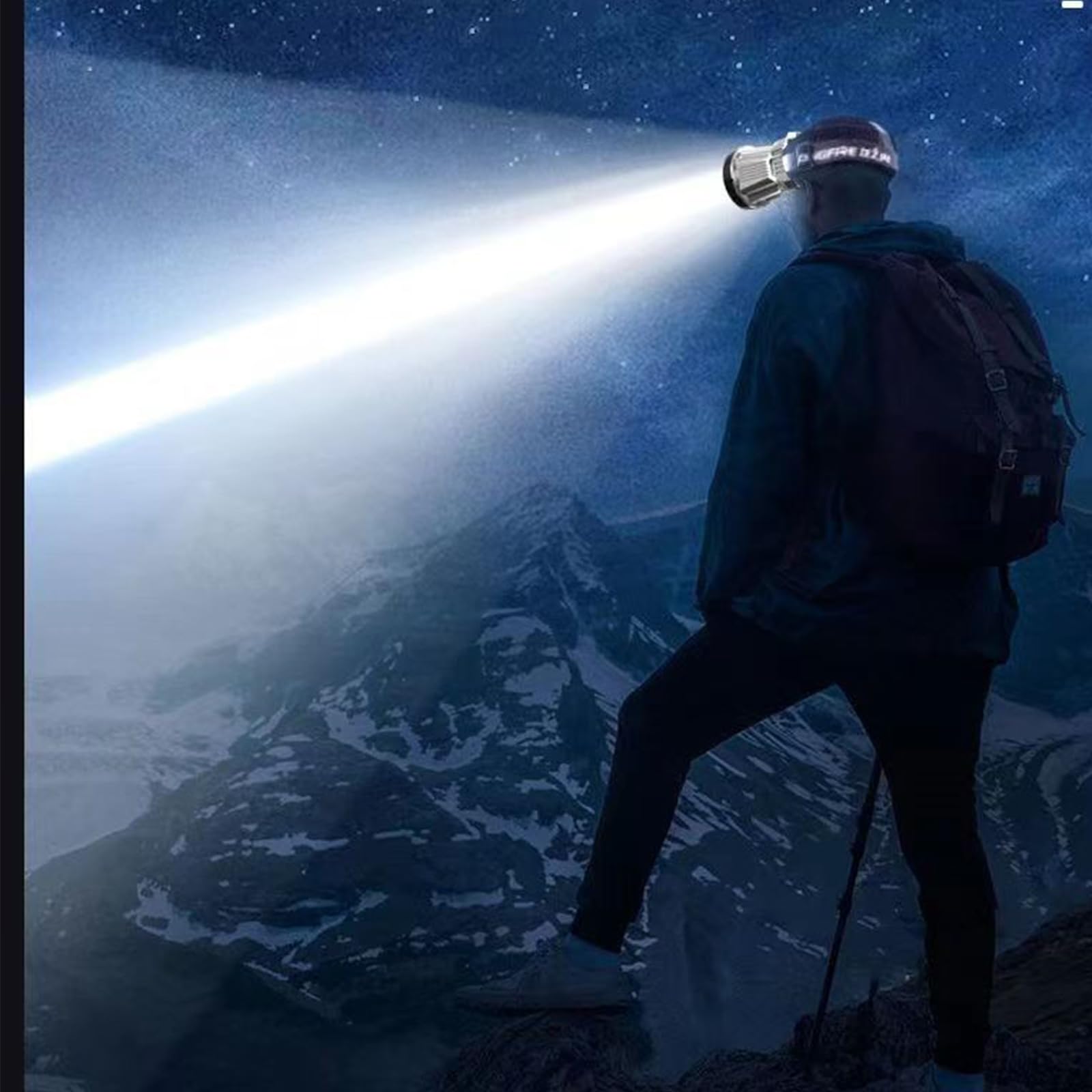 Lampada frontale a LED ricaricabile, super luminosa con 3 modalità di illuminazione, indicatore del livello della batteria, faro per pesca, campeggio, escursionismo