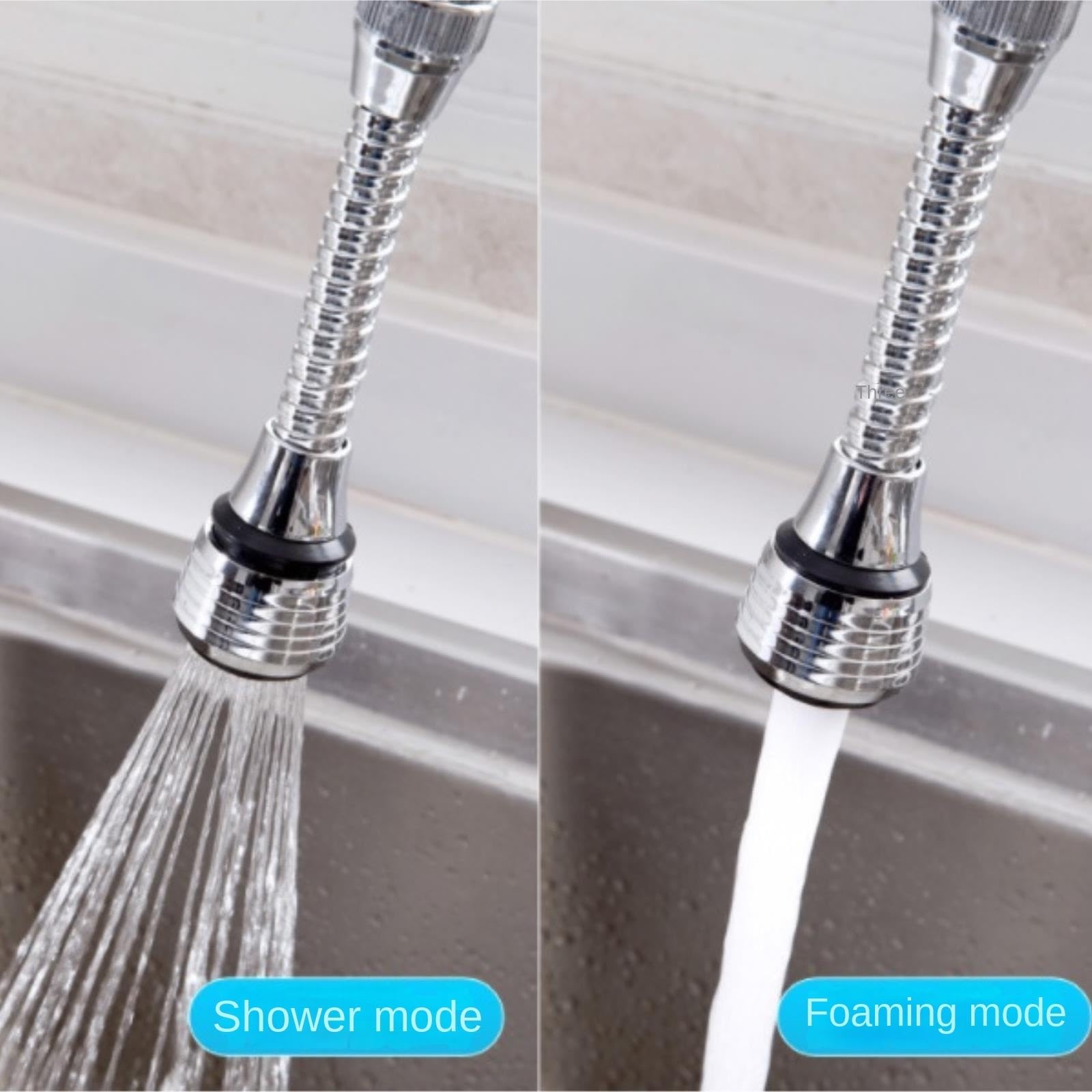 Aireador Grifo De Cocina Y Baños Aireador De Grifo Cocina Giratorio 720 Grados con Filtro contra Salpicaduras Y Cabezal Rociador Universal(5pcs)