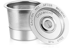 CASABREWS Reusable K Cups Coffee Pods for Keurig Machines