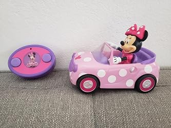 Amazon.com: Disney Junior Minnie Mouse Roadster RC Car with Polka Dots ...