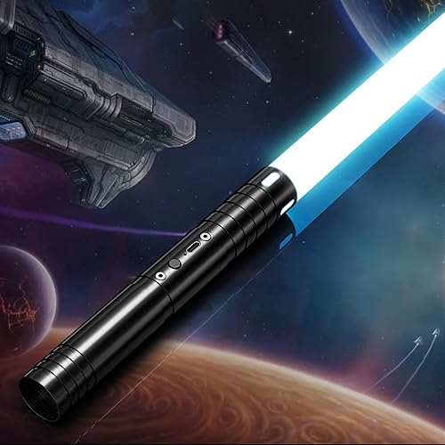 Lightsaber, Lightsabers with FX Sound Motion Sensitive, RGB 15 Colors Light Sabers with on-off Control, Real Dueling Light Saber Sword Toy for Kids, Halloween Xmas Gift, Galaxy War Party, Cosplay, 1PC