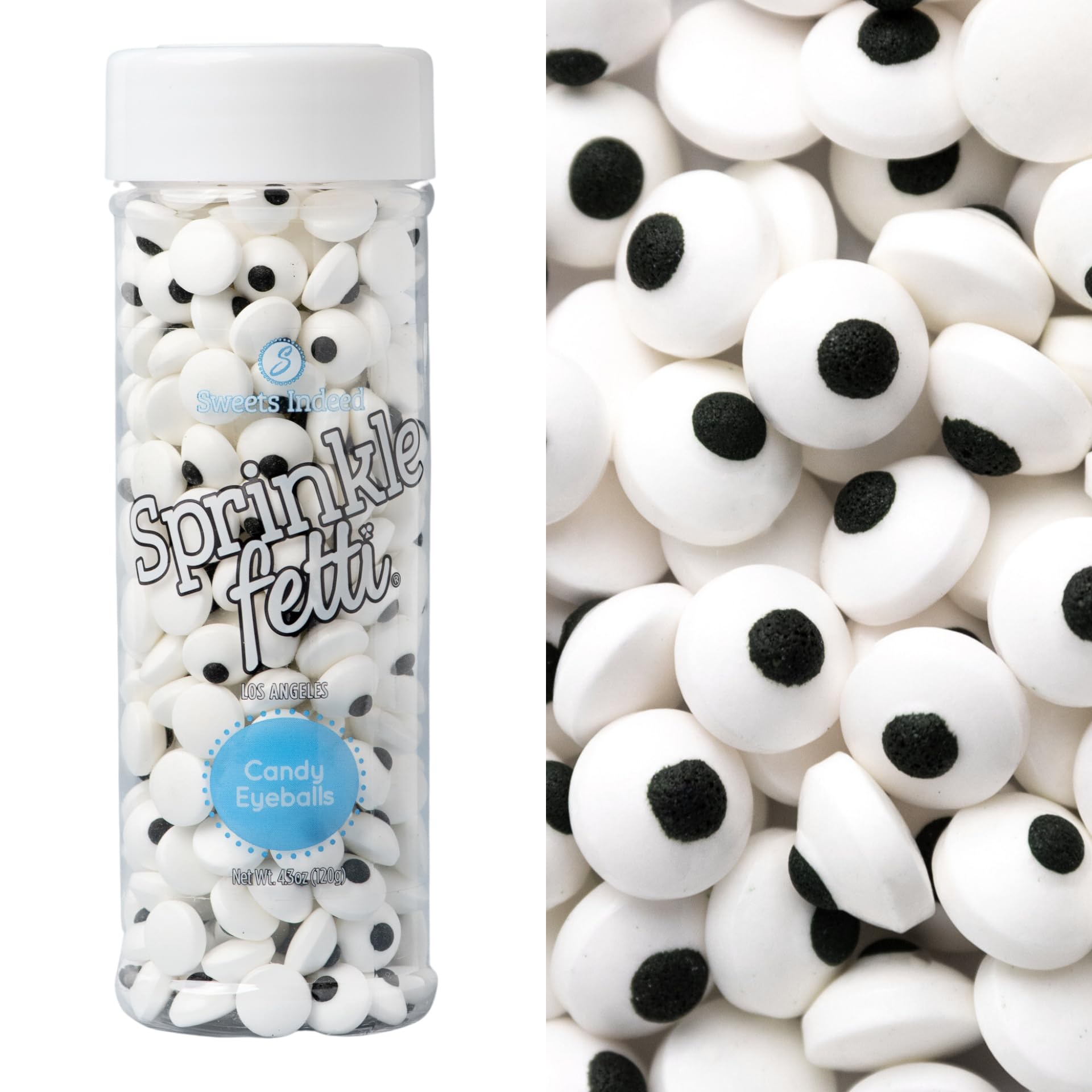 Sponsored Ad - Sweets Indeed Bulk Candy Eyeballs, 300 Edible Eyes, Christmas Sprinkles, Perfect for Cake Decorations, Baking, Ice Cream, Cookies, Cupcake Topper 4.3 ounces