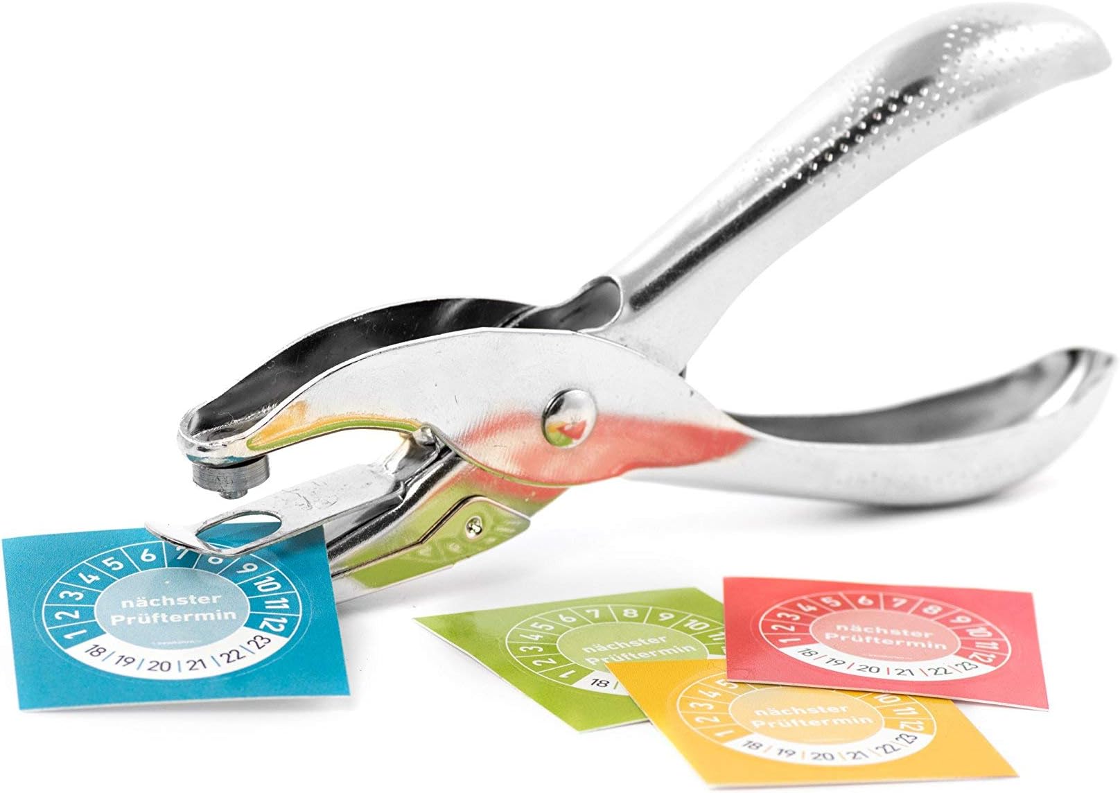 Lochzange Für Prüfplaketten - 2mm Rundloch Mit 50mm Maultiefe