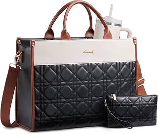 LOVEVOOK Laptop Tote Bag for Women,Waterproof Leather Work Bag for Teacher,Business Office Work Bag Briefcase,Gifts for Women