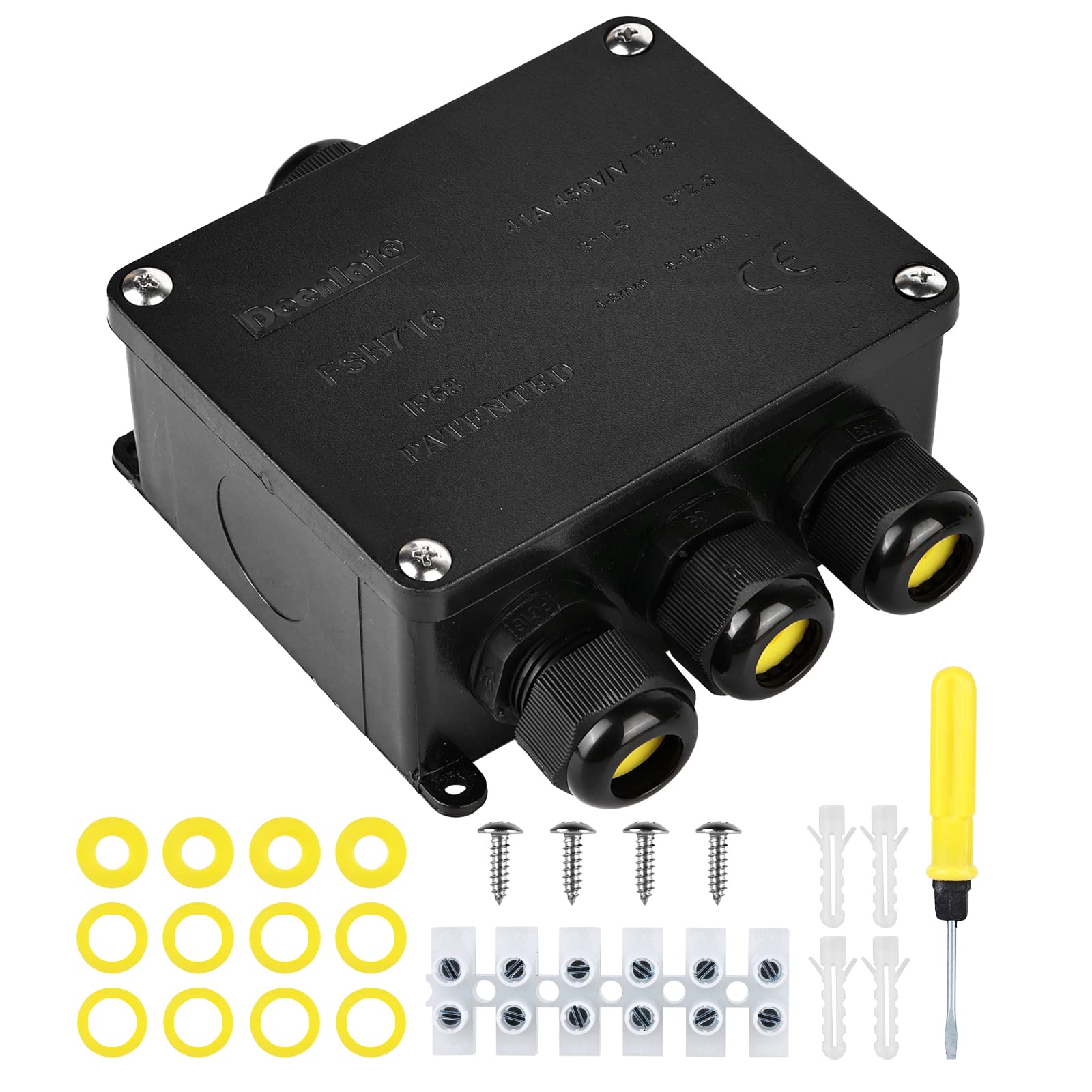 TXErfolg Scatola di Giunzione Impermeabile IP68 Connettore Stagno TXErfolg Scatola di Giunzione Impermeabile IP68 Connettore Stagno