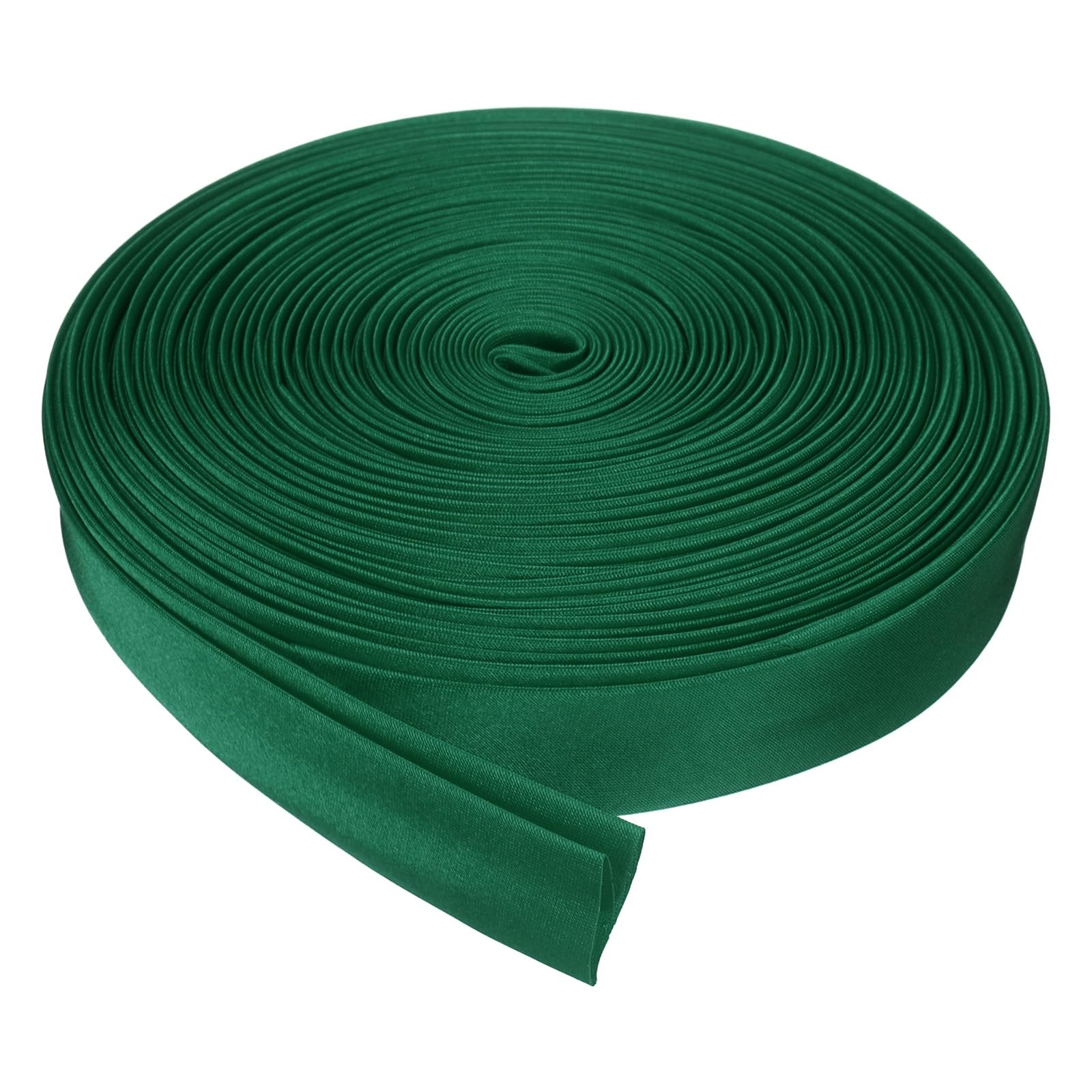 sourcing map Double Fold Bias Tape for Sewing, 3/4 Inch x 10 Yards Satin Bias Binding Tape Continuous Bulk for Quilting Blanket Binding Seaming Hemming Fabric Piping DIY Craft, Dark Green