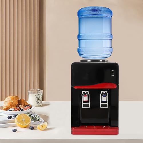 Miniatura 5 de Top Loading Dispensador de enfriador de agua, dispensador de enfriador de agua caliente y fría para 3 a 5 galones, dispensador de enfriador de agua